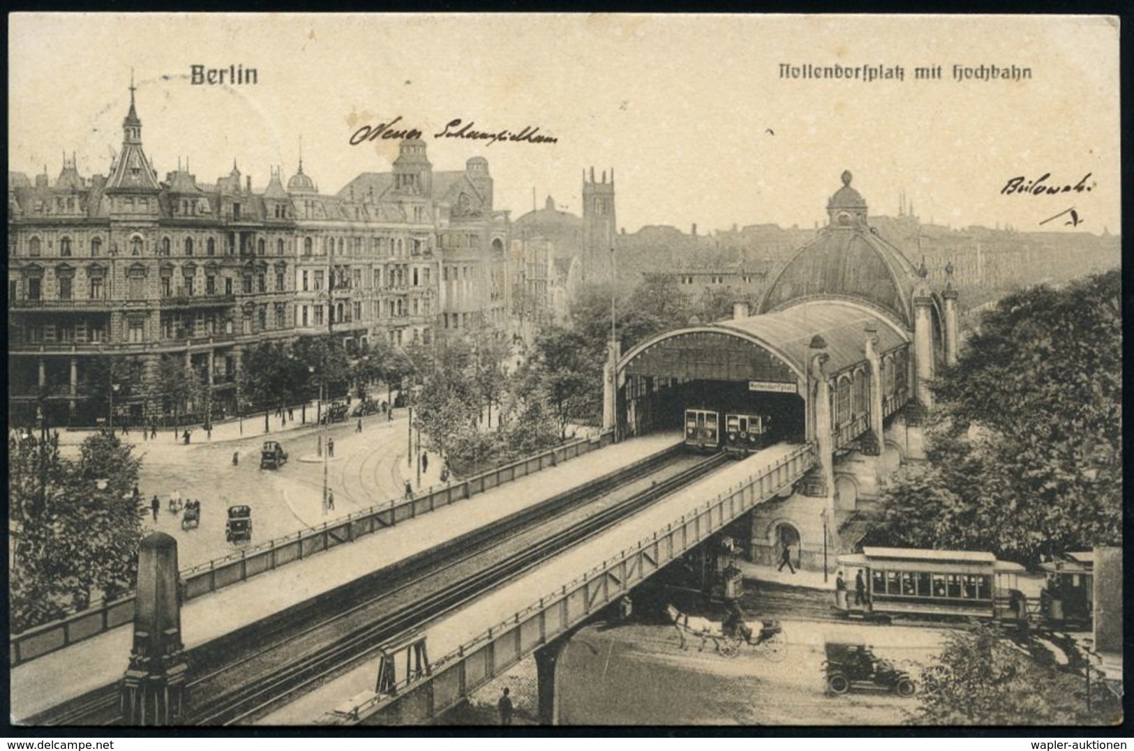 UNTERGRUNDBAHN /U-BAHN : Berlin-Schöneberg 1900/12 U-Bahnhof Nollendorfplatz, 7 Verschiedene S/w.-Ak., Teils Gebr., Teil - Trains