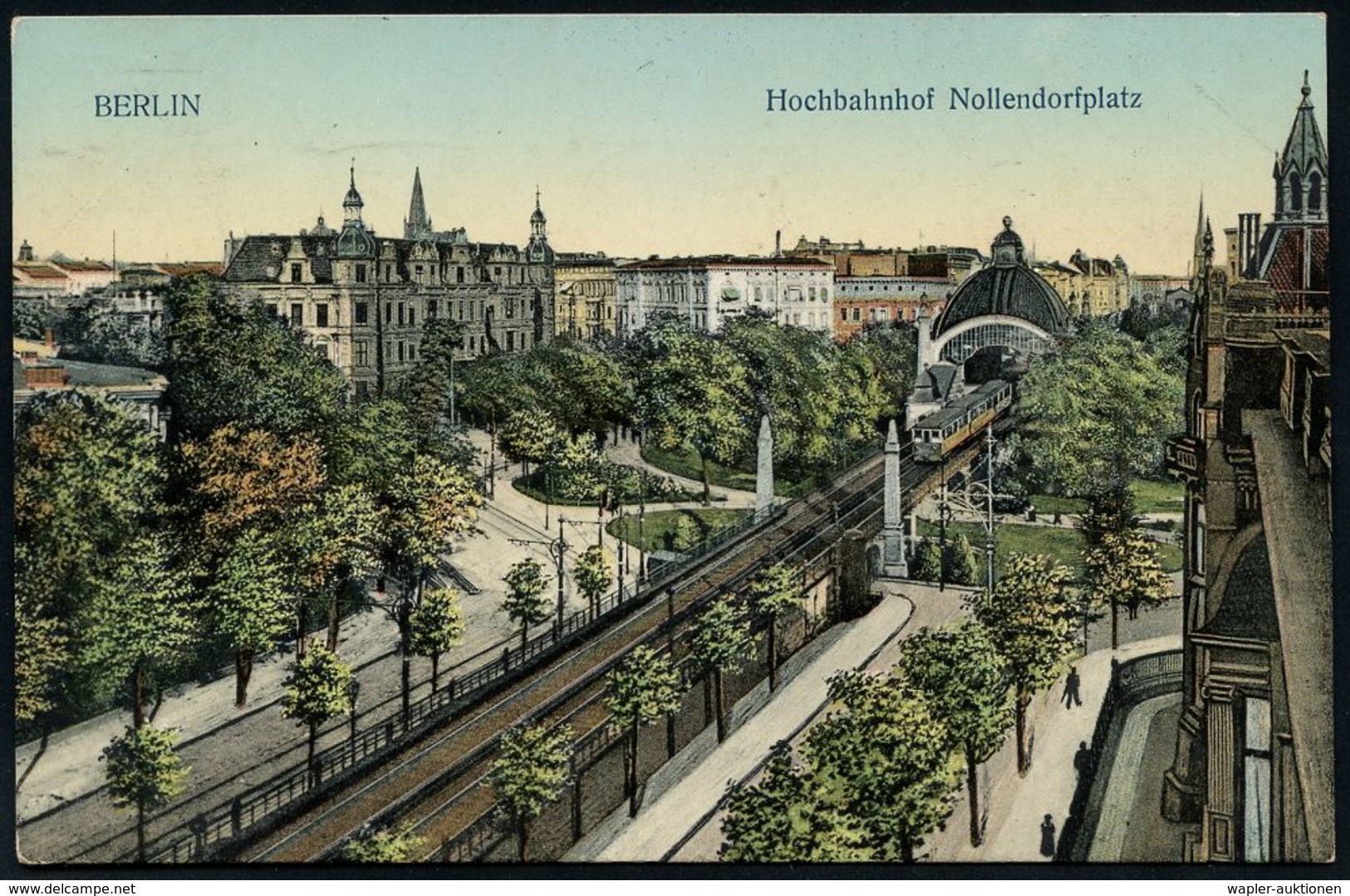 UNTERGRUNDBAHN /U-BAHN : Berlin-Schöneberg 1902/13 U-Bahnhof Nollendorfplatz, 6 Verschiedene Color-Ak., , Teils Gebr., T - Eisenbahnen