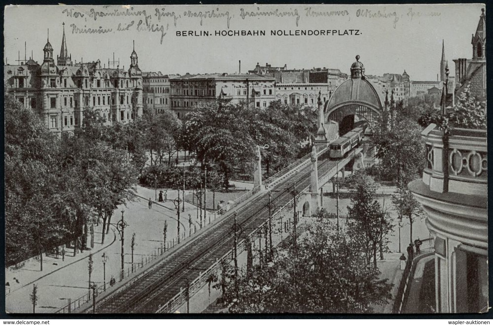 UNTERGRUNDBAHN /U-BAHN : Berlin-Schöneberg 1902/32 U-Bahnhof Nollendorfplatz, 9 verschiedene s/w.-Foto-Ak., teils gebr.,