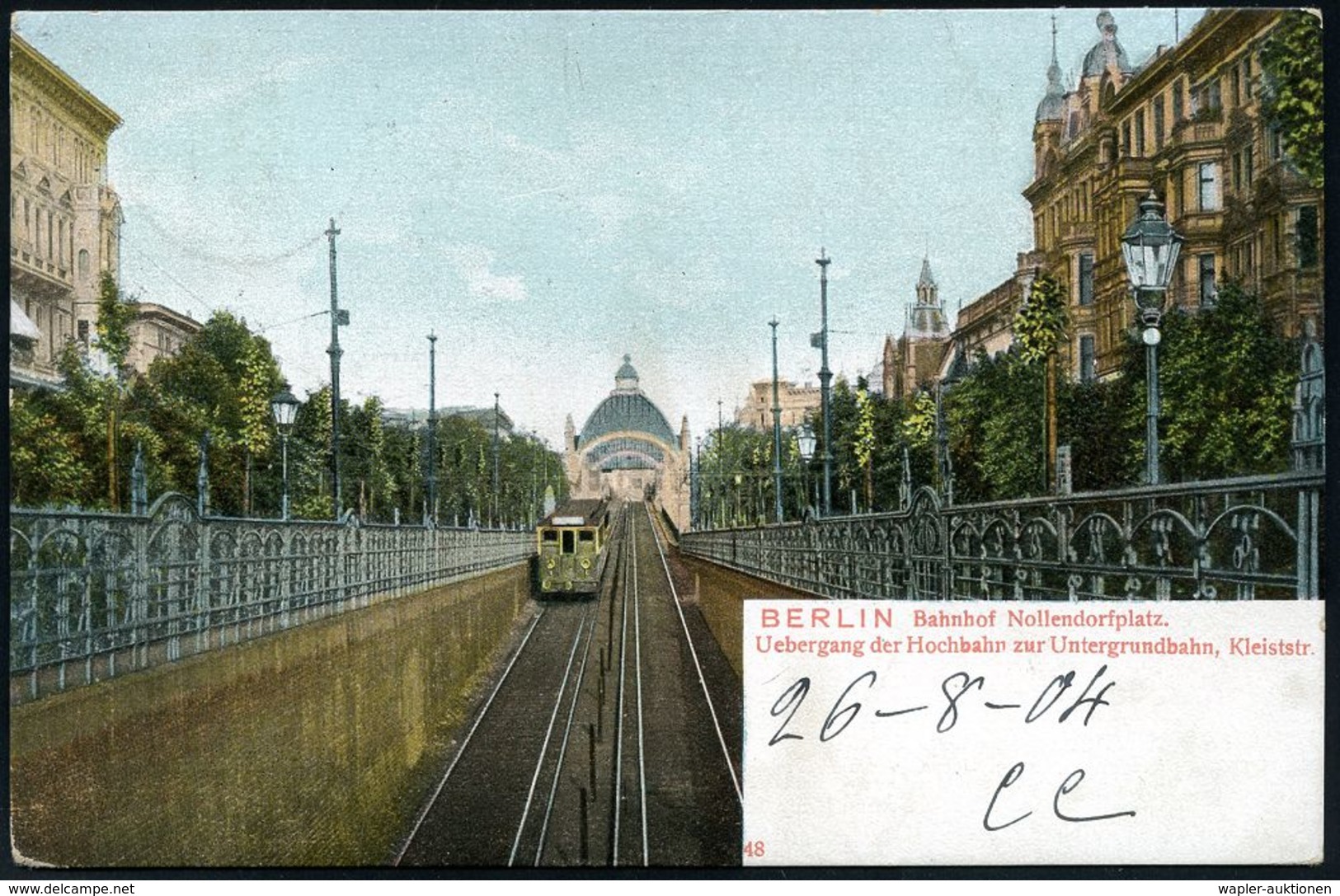 UNTERGRUNDBAHN /U-BAHN : Berlin-Schöneberg 1904/13 U-Bahnhof Nollendorfplatz, 8 Verschiedene Color-Foto-Ak., Teils Gebr. - Eisenbahnen
