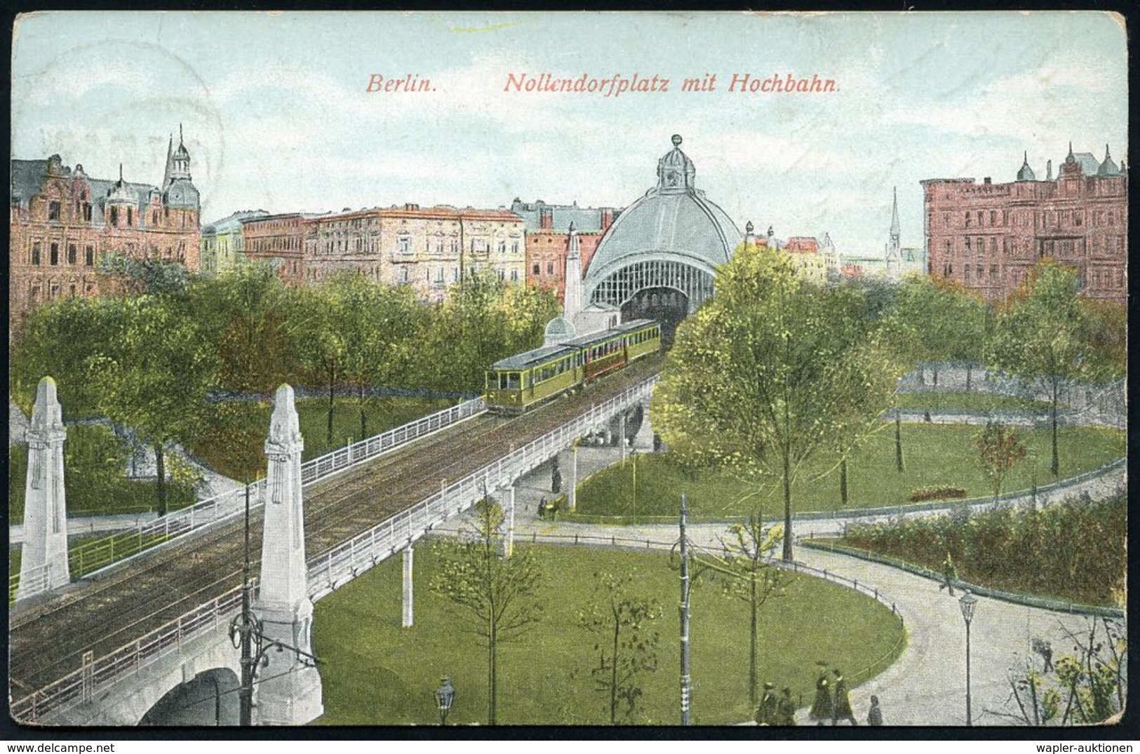 UNTERGRUNDBAHN /U-BAHN : Berlin-Schöneberg 1904/13 U-Bahnhof Nollendorfplatz, 8 verschiedene Color-Foto-Ak., teils gebr.