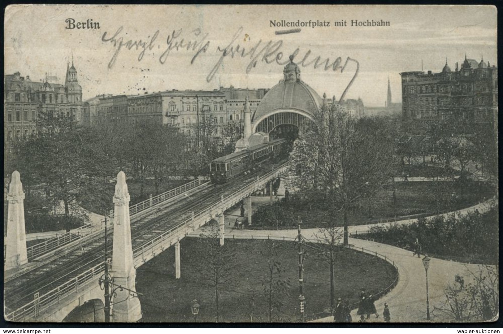 UNTERGRUNDBAHN /U-BAHN : Berlin-Schöneberg 1905/16 U-Bahnhof Nollendorfplatz, 7 Verschiedene S/w.-Foto-Ak. , Meist Gebr. - Treni