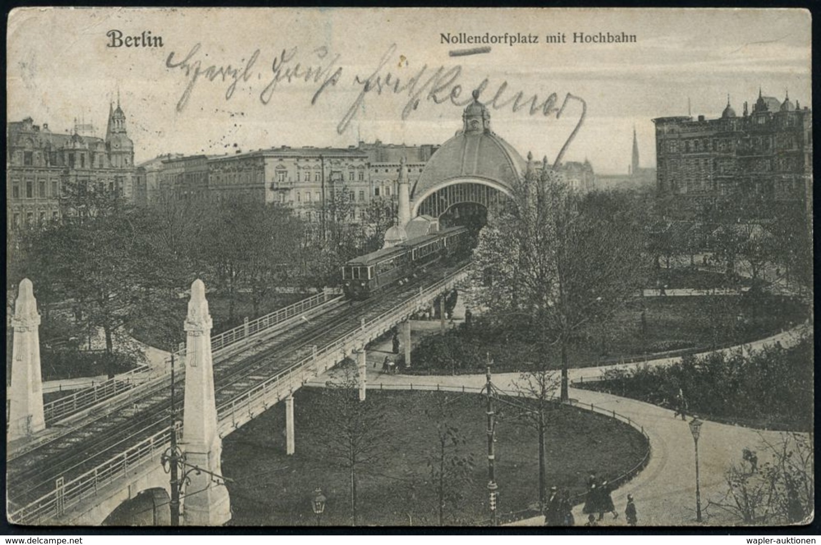 UNTERGRUNDBAHN /U-BAHN : Berlin-Schöneberg 1905/16 U-Bahnhof Nollendorfplatz, 7 Verschiedene S/w.-Foto-Ak. , Meist Gebr. - Trains