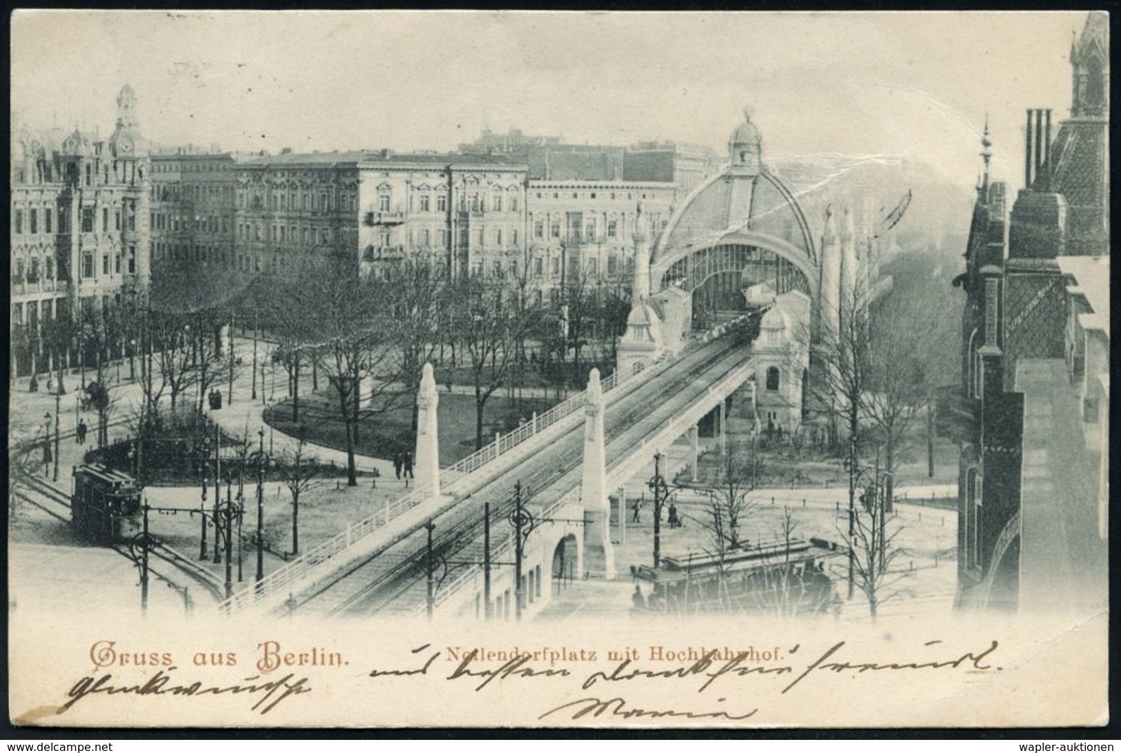 UNTERGRUNDBAHN /U-BAHN : Berlin-Schöneberg 1905/16 U-Bahnhof Nollendorfplatz, 7 Verschiedene S/w.-Foto-Ak. , Meist Gebr. - Treni