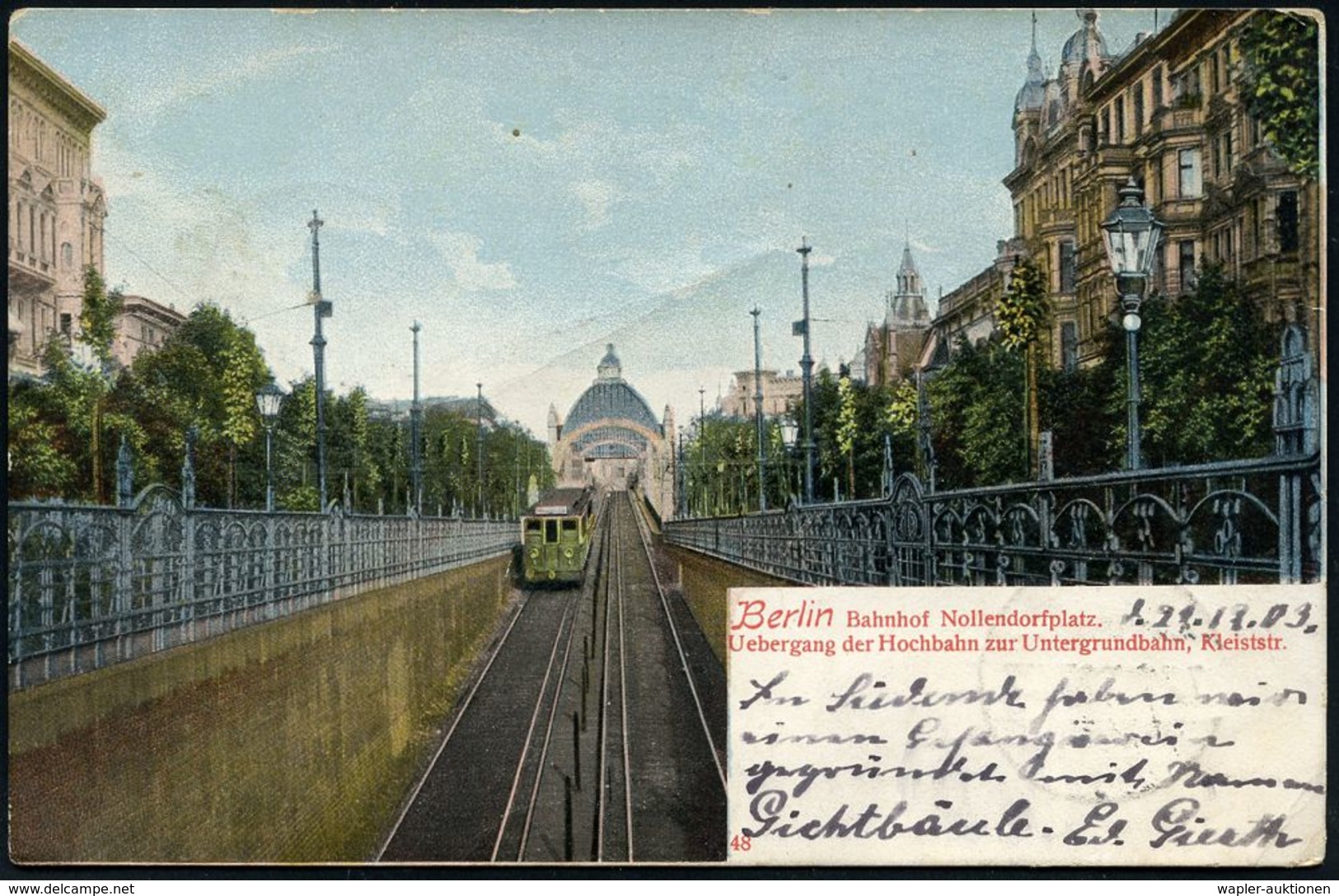 UNTERGRUNDBAHN /U-BAHN : Berlin-Schöneberg 1908/17 U-Bahnhof Nollendorfplatz, 8 Verschiedene Color-Foto-Ak., Teils Gebr. - Eisenbahnen