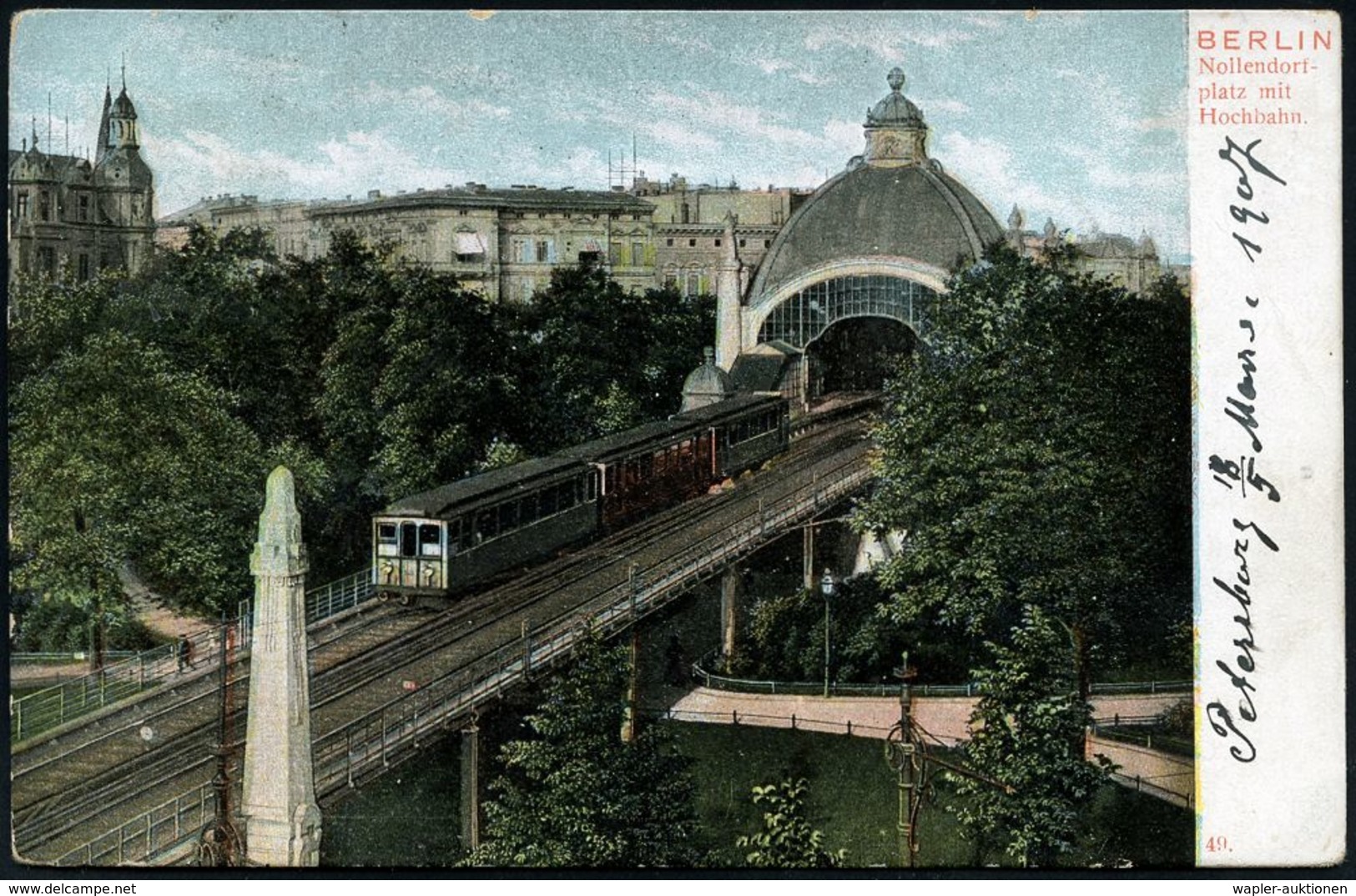 UNTERGRUNDBAHN /U-BAHN : Berlin-Schöneberg 1908/17 U-Bahnhof Nollendorfplatz, 8 Verschiedene Color-Foto-Ak., Teils Gebr. - Treni