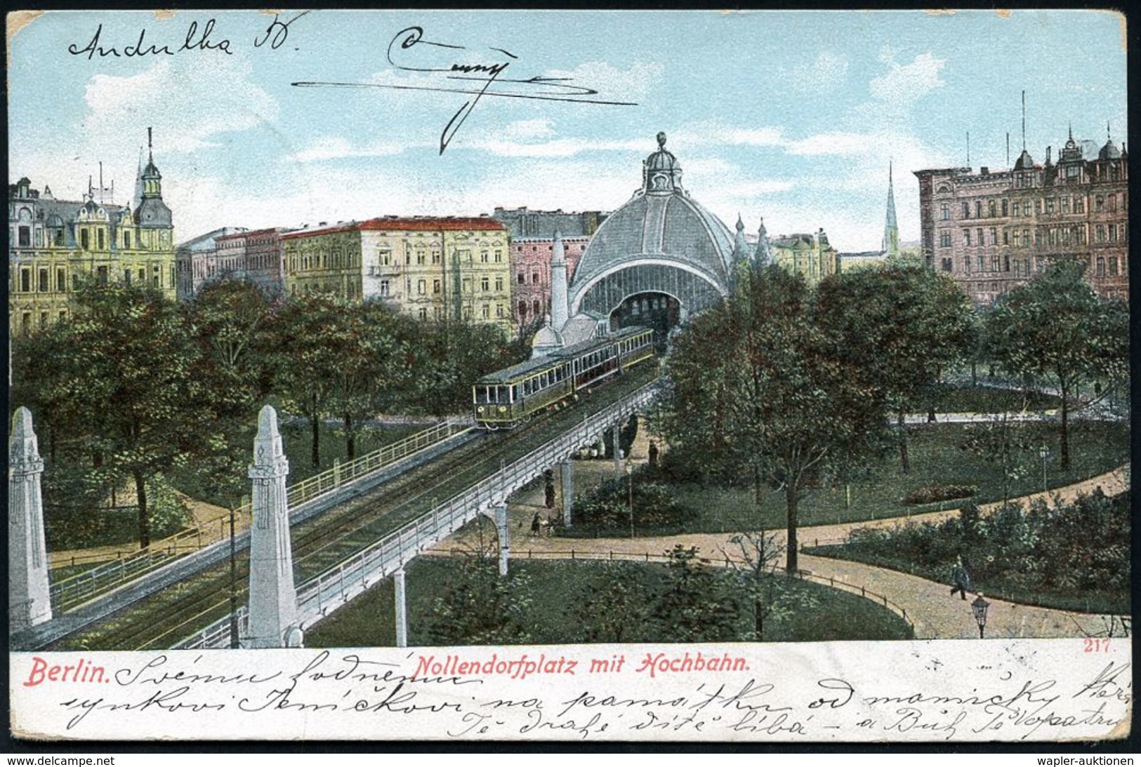 UNTERGRUNDBAHN /U-BAHN : Berlin-Schöneberg 1908/17 U-Bahnhof Nollendorfplatz, 8 Verschiedene Color-Foto-Ak., Teils Gebr. - Eisenbahnen