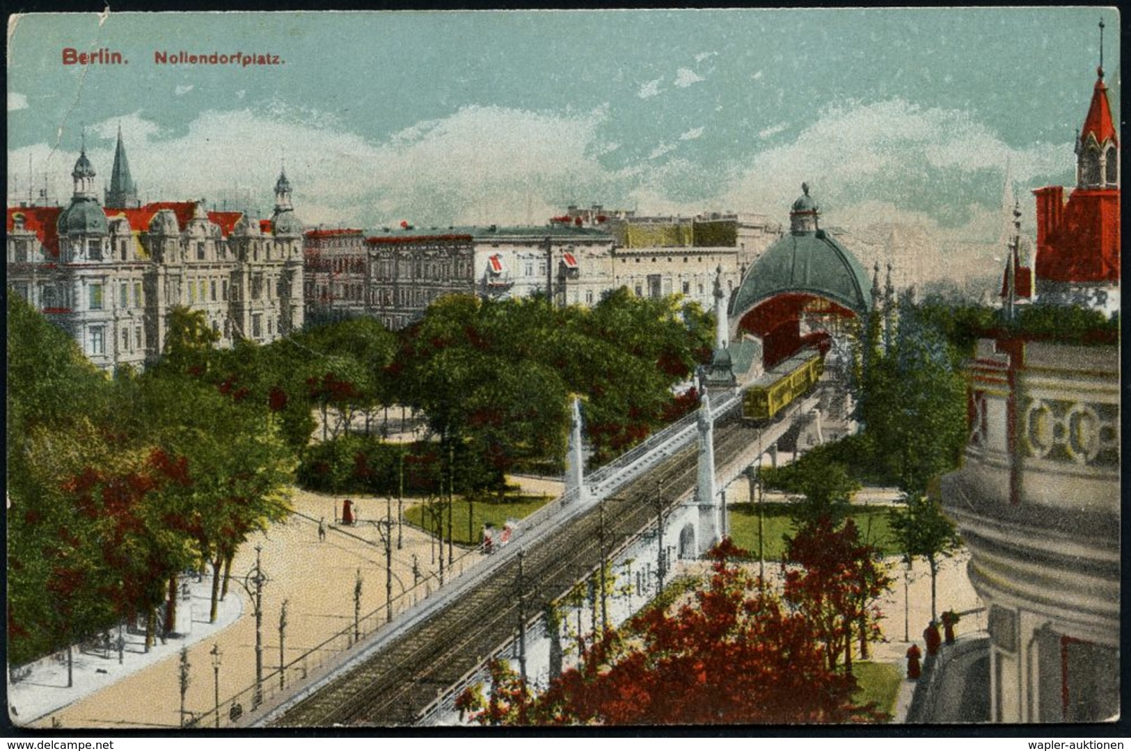 UNTERGRUNDBAHN /U-BAHN : Berlin-Schöneberg 1908/17 U-Bahnhof Nollendorfplatz, 8 verschiedene Color-Foto-Ak., teils gebr.