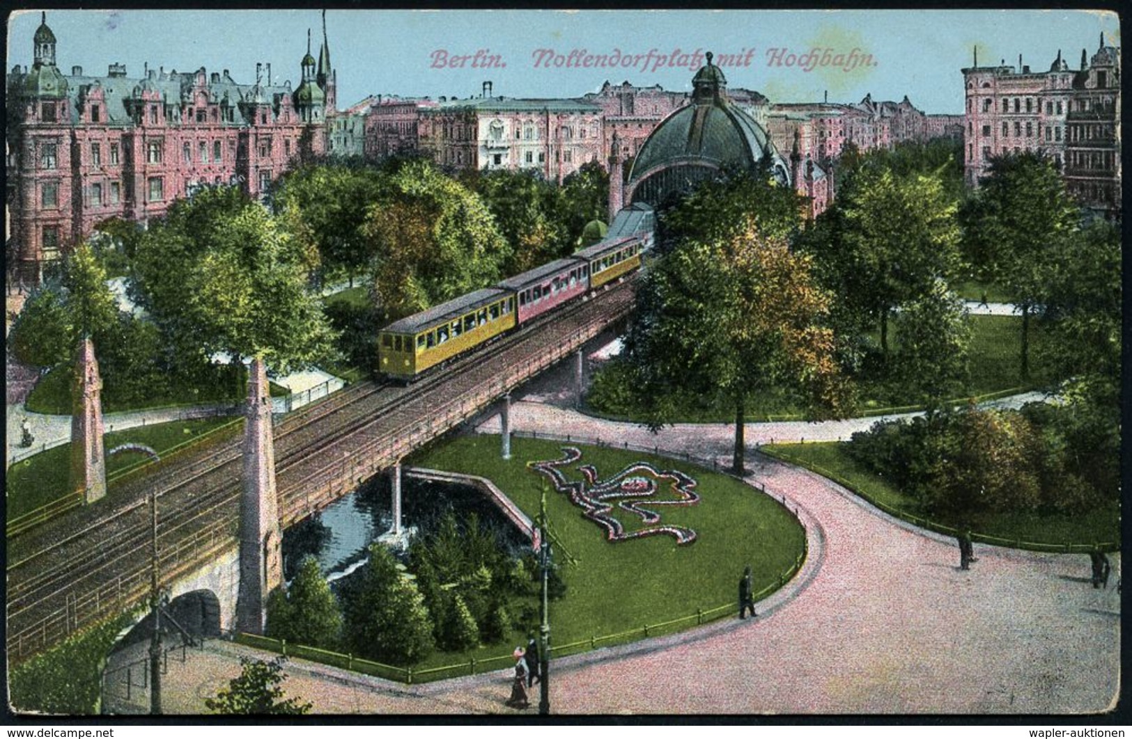 UNTERGRUNDBAHN /U-BAHN : Berlin-Schöneberg 1908/17 U-Bahnhof Nollendorfplatz, 8 verschiedene Color-Foto-Ak., teils gebr.