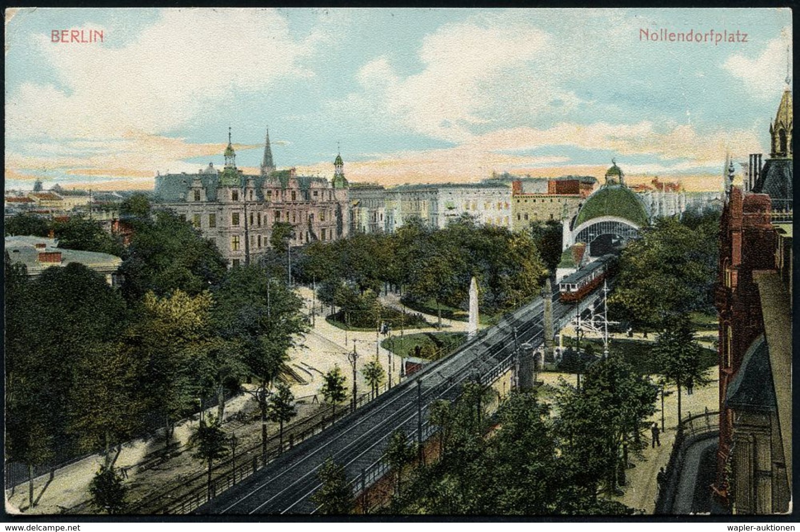 UNTERGRUNDBAHN /U-BAHN : Berlin-Schöneberg 1908/17 U-Bahnhof Nollendorfplatz, 8 verschiedene Color-Foto-Ak., teils gebr.