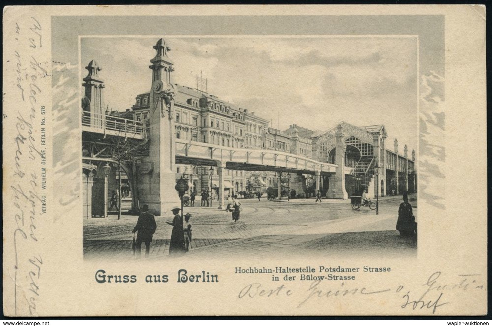 UNTERGRUNDBAHN /U-BAHN : Berlin-Schöneberg 1902/12 U-Bahnhof Bülowstraße, 6 Verschiedene S/w.-Foto-Ak., , Meist Gebr. - Eisenbahnen