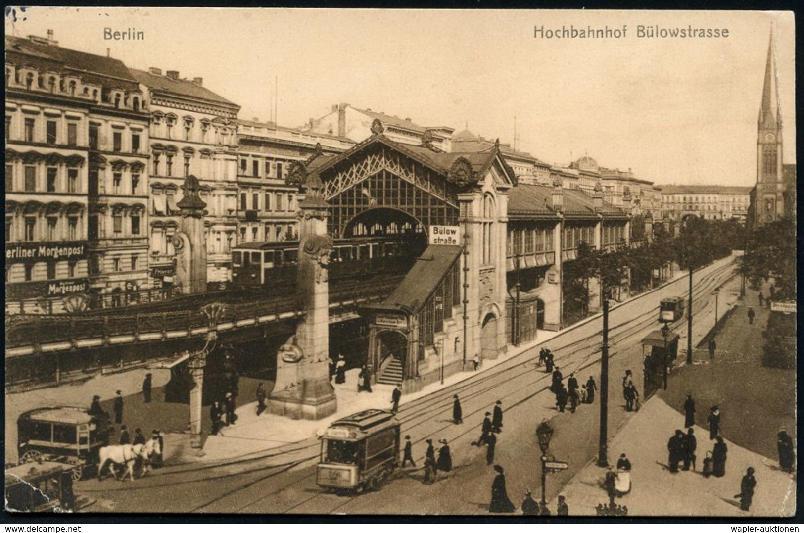 UNTERGRUNDBAHN /U-BAHN : Berlin-Schöneberg 1902/12 U-Bahnhof Bülowstraße, 6 Verschiedene S/w.-Foto-Ak., , Meist Gebr. - Eisenbahnen