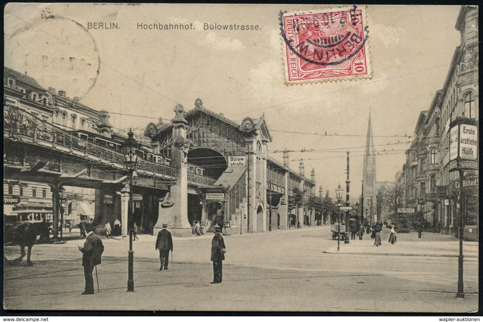 UNTERGRUNDBAHN /U-BAHN : Berlin-Schöneberg 1902/12 U-Bahnhof Bülowstraße, 6 Verschiedene S/w.-Foto-Ak., , Meist Gebr. - Treni