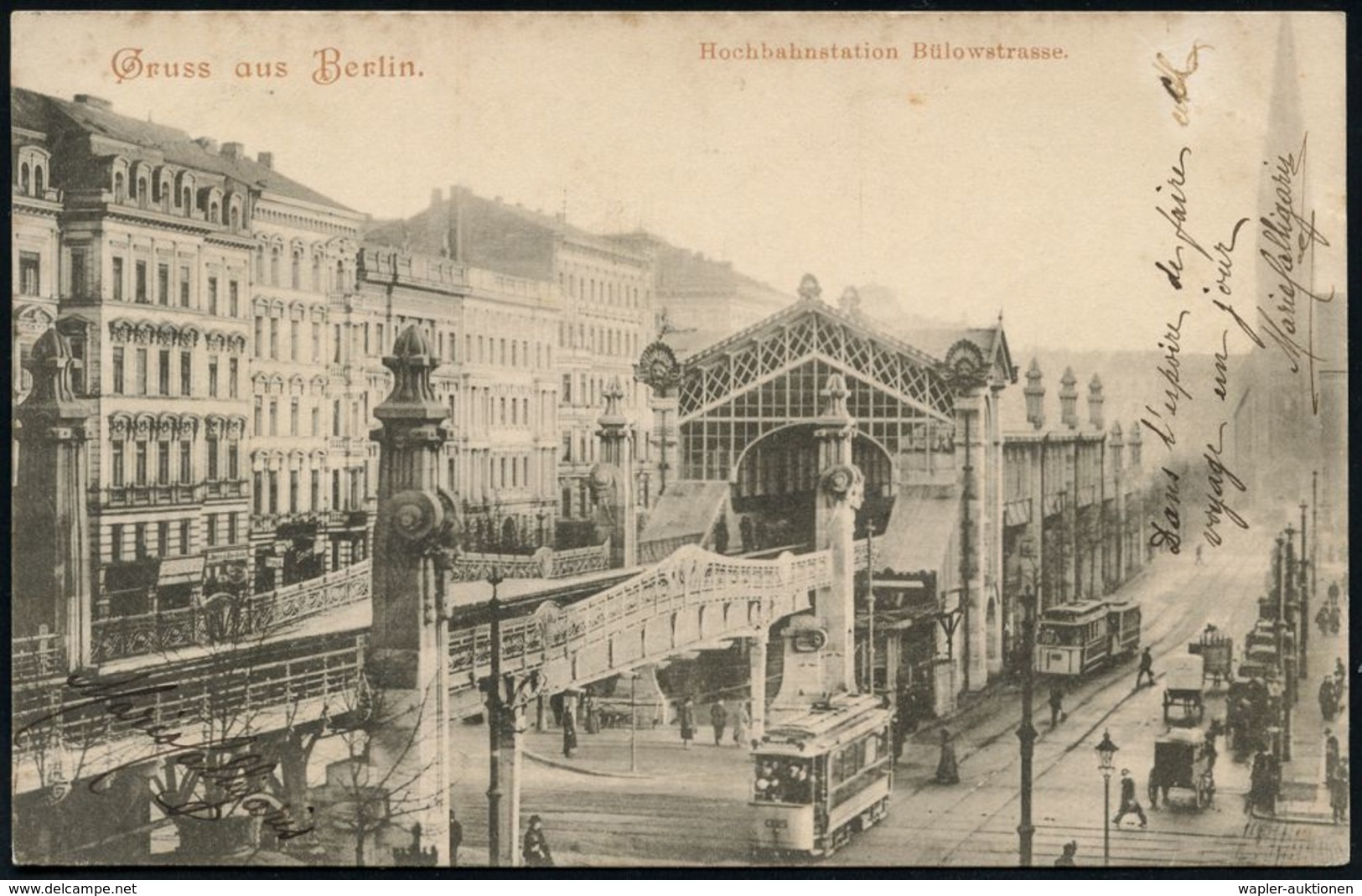 UNTERGRUNDBAHN /U-BAHN : Berlin-Schöneberg 1902/12 U-Bahnhof Bülowstraße, 6 Verschiedene S/w.-Foto-Ak., , Meist Gebr. - Trains