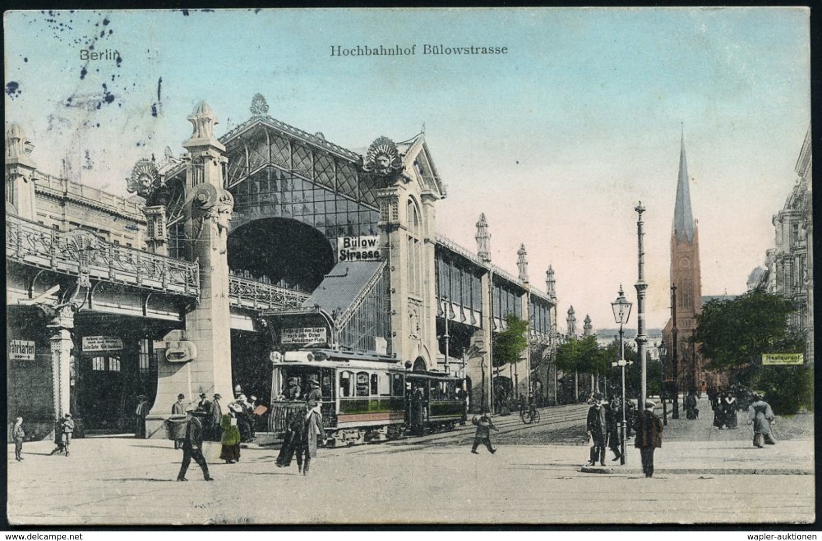 UNTERGRUNDBAHN /U-BAHN : Berlin-Schöneberg 1907/16 U-Bahnhof Bülowstraße, 6 Verschiedene Color-Foto-Ak., , Teils Gebr.,  - Eisenbahnen