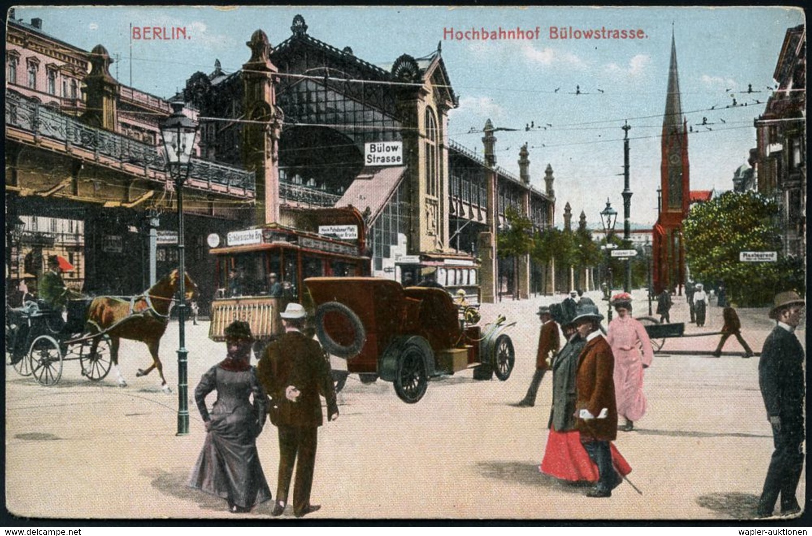 UNTERGRUNDBAHN /U-BAHN : Berlin-Schöneberg 1907/16 U-Bahnhof Bülowstraße, 6 Verschiedene Color-Foto-Ak., , Teils Gebr.,  - Eisenbahnen