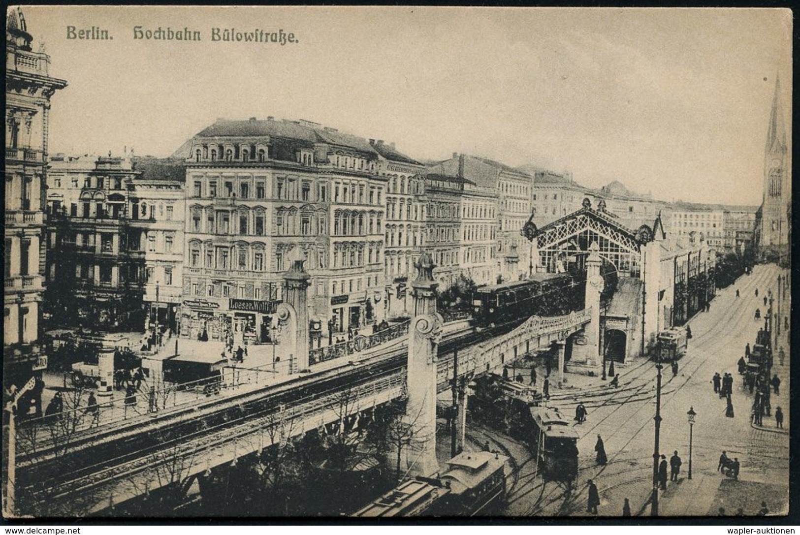 UNTERGRUNDBAHN /U-BAHN : Berlin-Schöneberg 1907/16 U-Bahnhof Bülowstraße, 6 Verschiedene Color-Foto-Ak., , Teils Gebr.,  - Trains