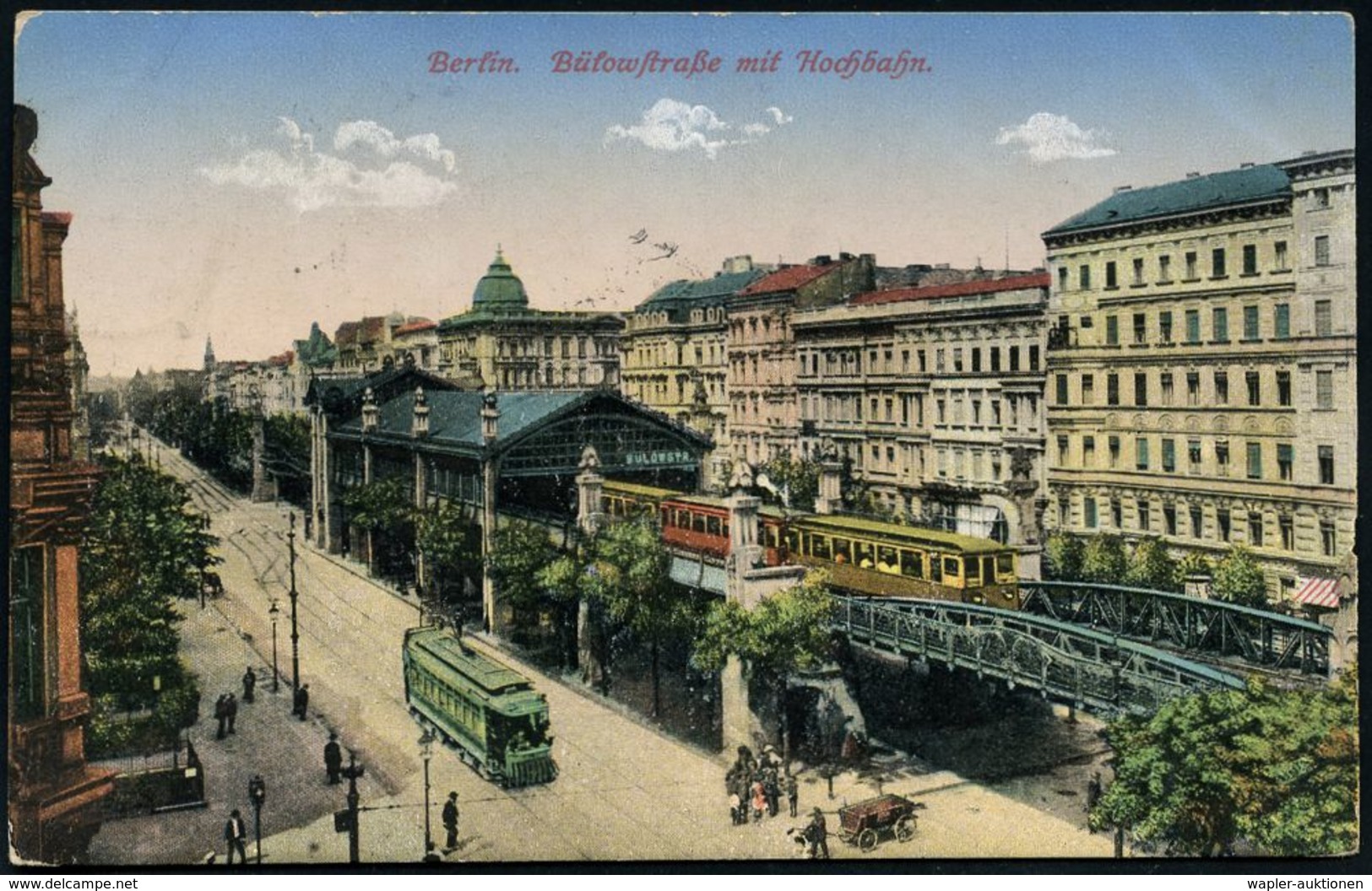 UNTERGRUNDBAHN /U-BAHN : Berlin-Schöneberg 1907/16 U-Bahnhof Bülowstraße, 6 Verschiedene Color-Foto-Ak., , Teils Gebr.,  - Treni