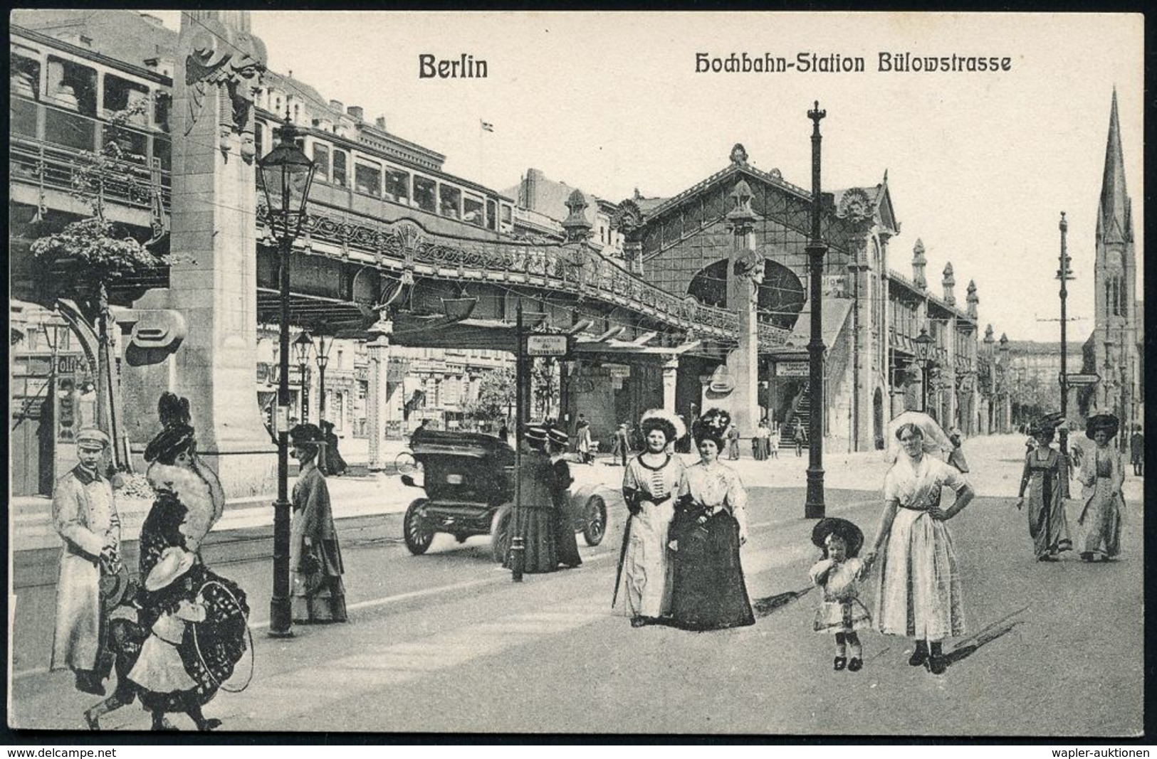 UNTERGRUNDBAHN /U-BAHN : Berlin-Schöneberg 1906/12 U-Bahnhof Bülowstraße, 6 Verschiedene S/w.- U. Color-Foto-Ak. , Teils - Treni