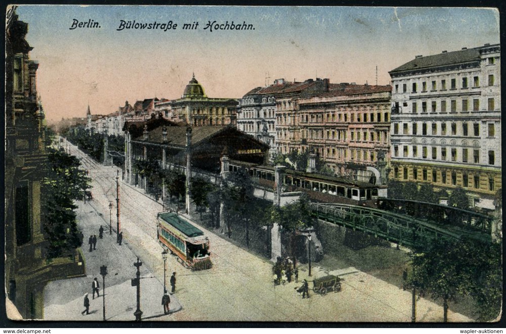 UNTERGRUNDBAHN /U-BAHN : Berlin-Schöneberg 1906/12 U-Bahnhof Bülowstraße, 6 Verschiedene S/w.- U. Color-Foto-Ak. , Teils - Trains