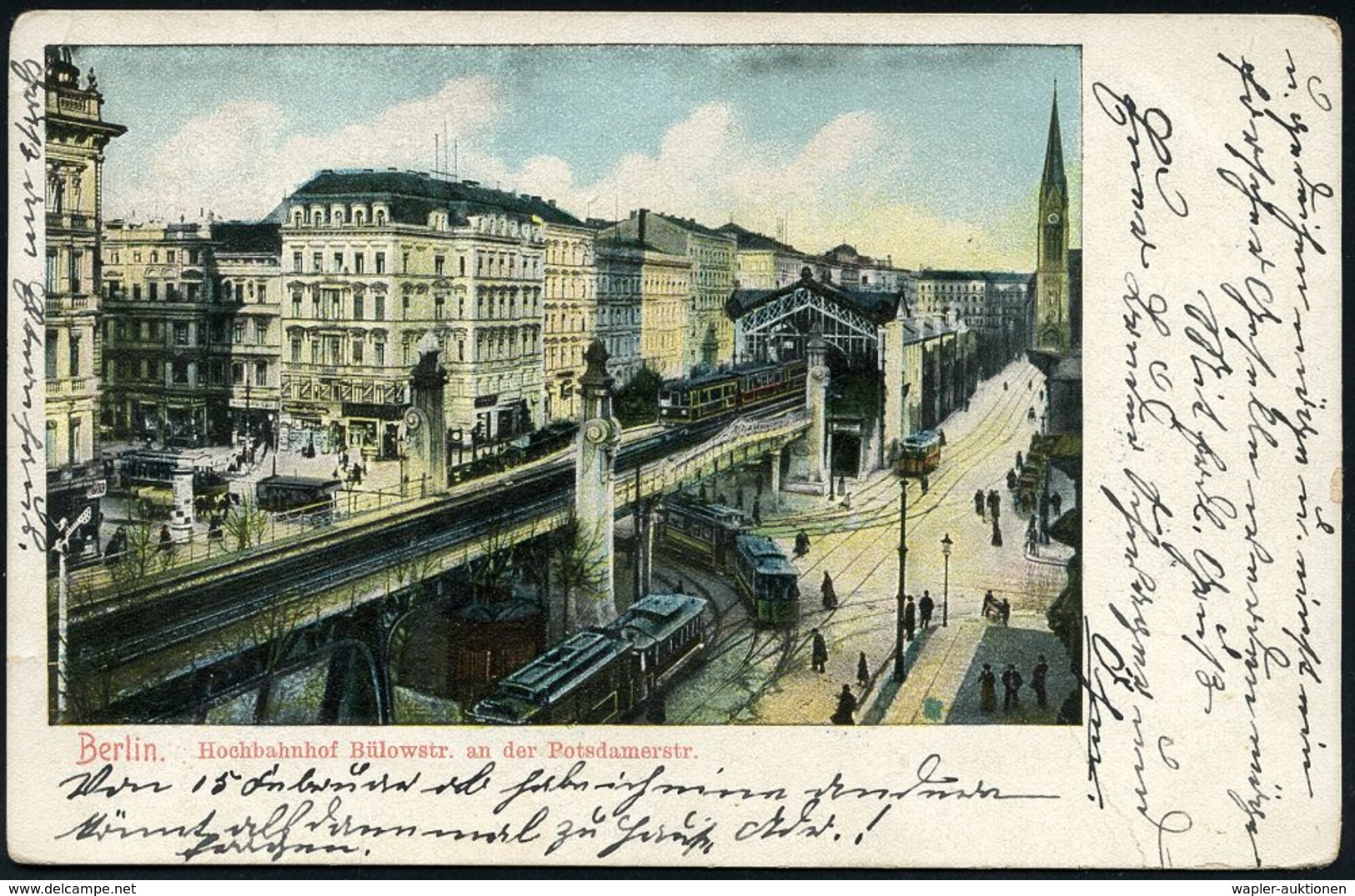 UNTERGRUNDBAHN /U-BAHN : Berlin-Schöneberg 1906/12 U-Bahnhof Bülowstraße, 5 Verschiedene Color-Foto-Ak., Meist Gebr. - Trains