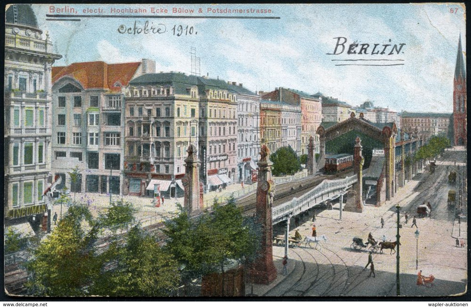 UNTERGRUNDBAHN /U-BAHN : Berlin-Schöneberg 1906/12 U-Bahnhof Bülowstraße, 5 Verschiedene Color-Foto-Ak., Meist Gebr. - Treni