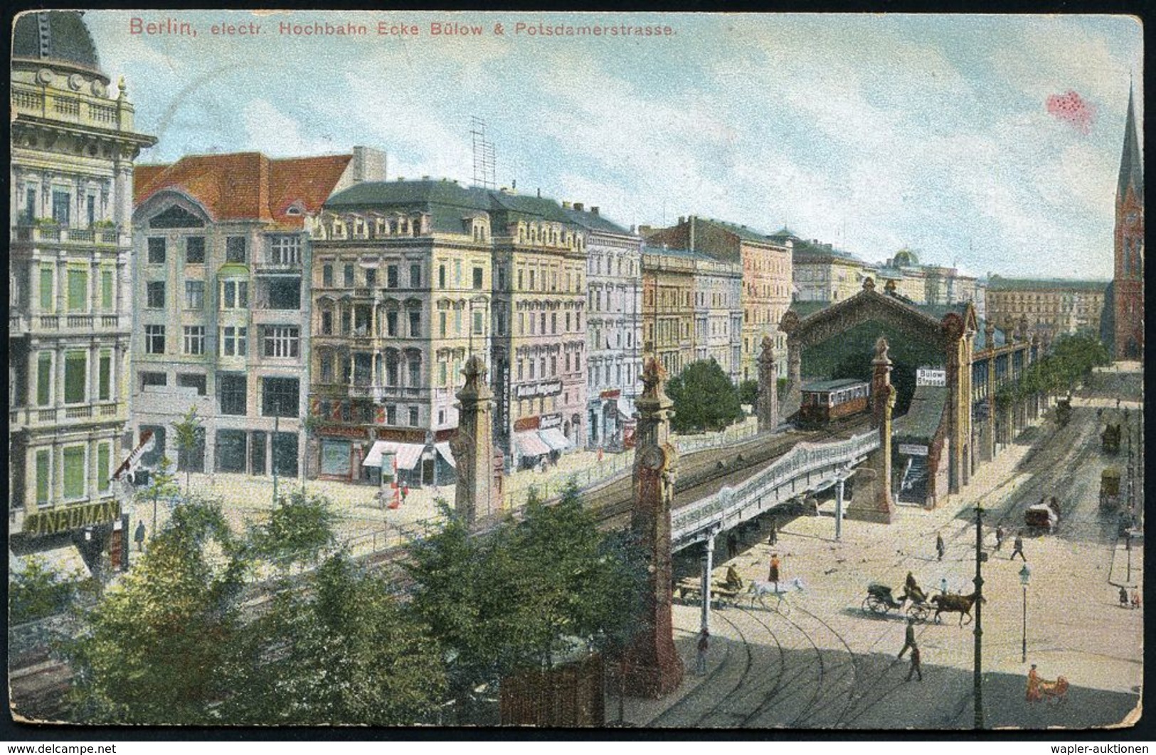 UNTERGRUNDBAHN /U-BAHN : Berlin-Schöneberg 1906/12 U-Bahnhof Bülowstraße, 5 Verschiedene Color-Foto-Ak., Meist Gebr. - Trains