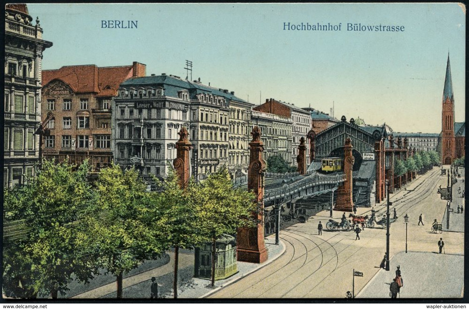 UNTERGRUNDBAHN /U-BAHN : Berlin-Schöneberg 1906/12 U-Bahnhof Bülowstraße, 5 Verschiedene Color-Foto-Ak., Meist Gebr. - Eisenbahnen