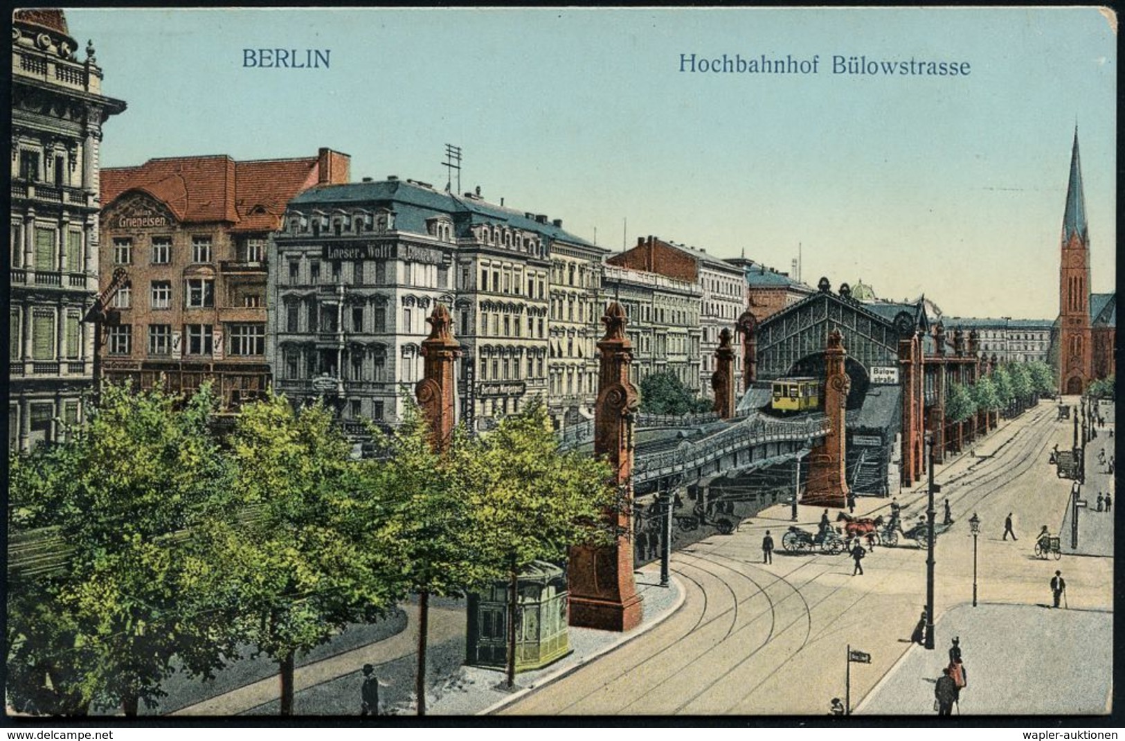 UNTERGRUNDBAHN /U-BAHN : Berlin-Schöneberg 1906/12 U-Bahnhof Bülowstraße, 5 Verschiedene Color-Foto-Ak., Meist Gebr. - Trains