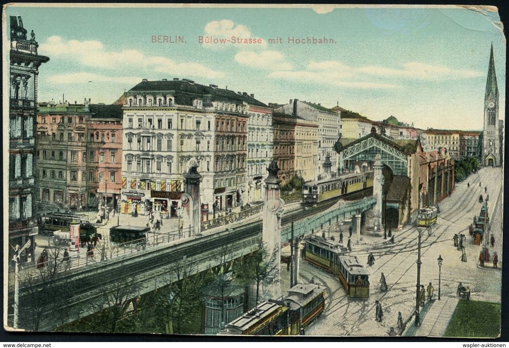 UNTERGRUNDBAHN /U-BAHN : Berlin-Schöneberg 1909/24 U-Bahnhof Bülowstraße, 6 Verschiedene Color-Foto-Ak., , Teils Gebr.,  - Treni