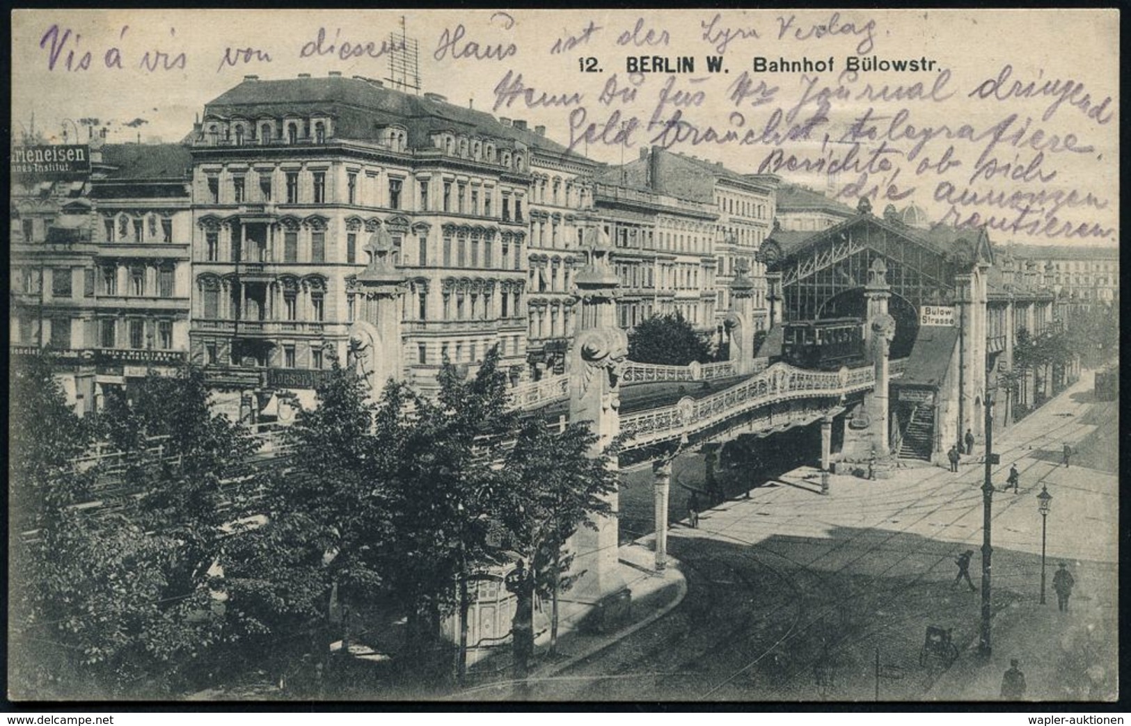 UNTERGRUNDBAHN /U-BAHN : Berlin-Schöneberg 1909/24 U-Bahnhof Bülowstraße, 6 Verschiedene Color-Foto-Ak., , Teils Gebr.,  - Eisenbahnen