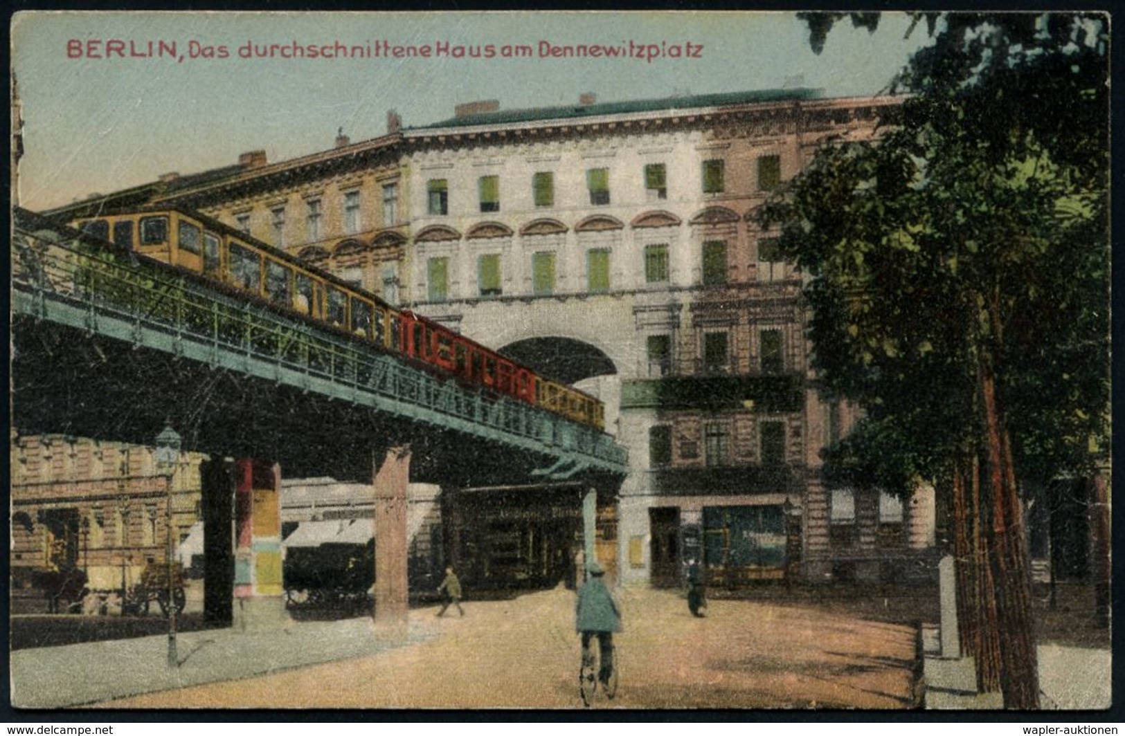 UNTERGRUNDBAHN /U-BAHN : Berlin-Schöneberg 1904/21 Durchfahrt Der U-Bahn Durch Das Wohnhaus Bülowstr.70, 6 Verschiedene  - Treni