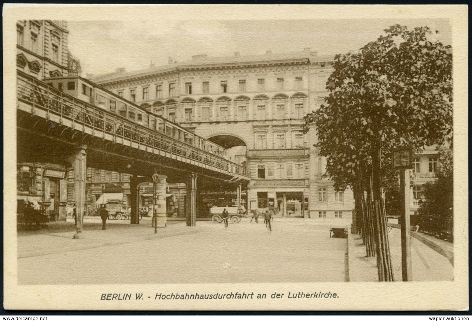 UNTERGRUNDBAHN /U-BAHN : Berlin-Schöneberg 1910/12 U-Bahn-Durchfahrt Durch Das Wohnhaus Bülowstr.70, 5 Verschiedene S/w. - Trains