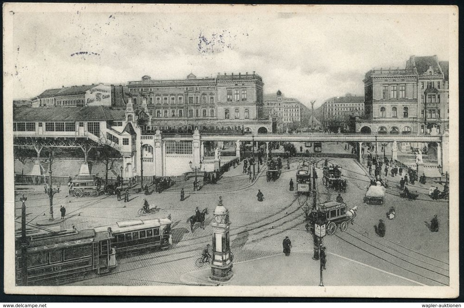 UNTERGRUNDBAHN /U-BAHN : Berlin-Kreuzberg 1902/14 U-Bahnhof Hallesches Tor, 8 Verschiedene S/w.-Foto-Ak. , Meist Gebr.,  - Trains