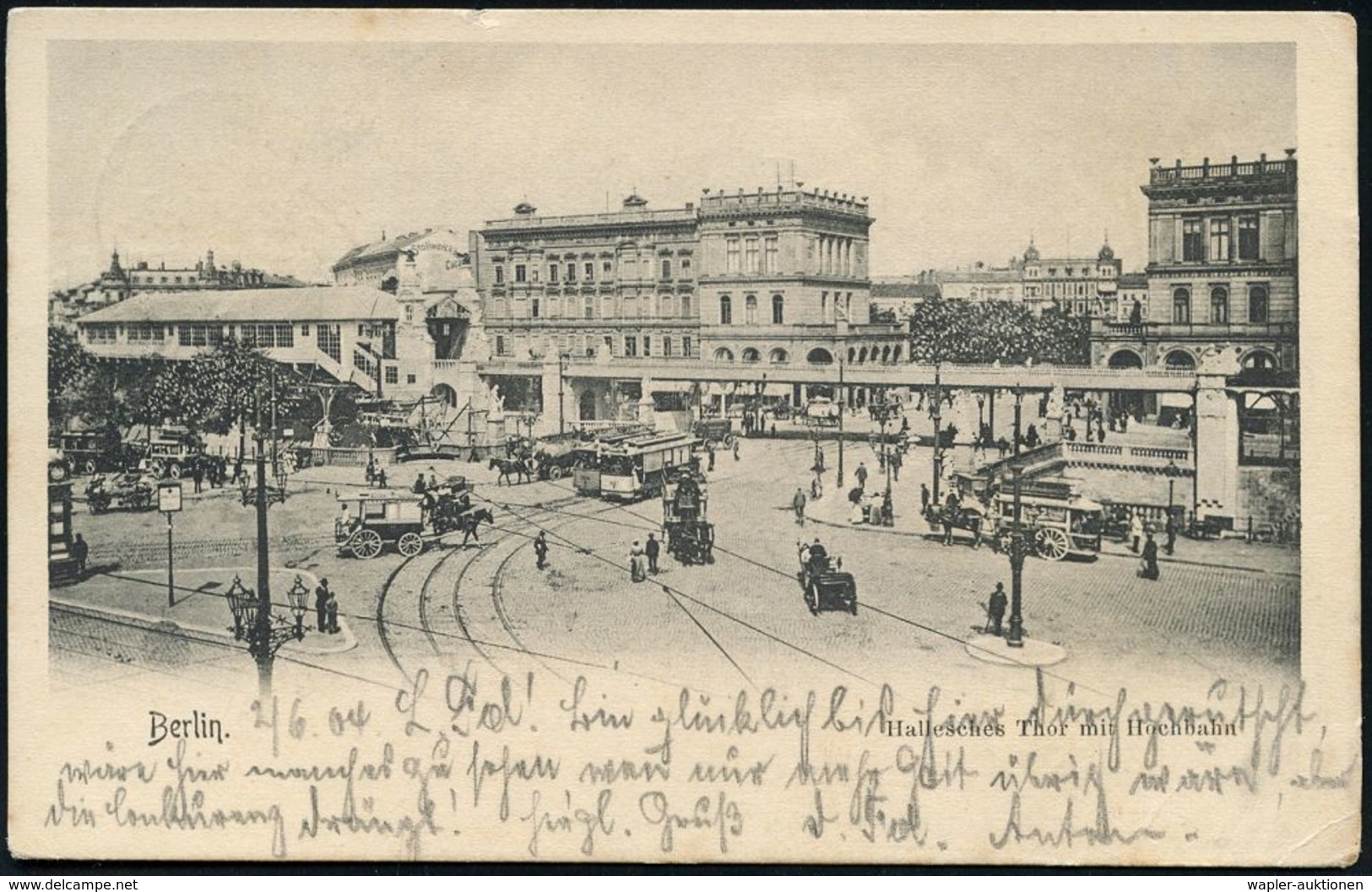 UNTERGRUNDBAHN /U-BAHN : Berlin-Kreuzberg 1902/14 U-Bahnhof Hallesches Tor, 8 Verschiedene S/w.-Foto-Ak. , Meist Gebr.,  - Eisenbahnen