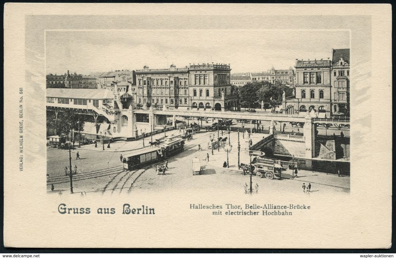 UNTERGRUNDBAHN /U-BAHN : Berlin-Kreuzberg 1903/19 U-Bahnhof Hallesches Tor, 7 Verschiedene S/w.-Foto-Ak. , Meist Gebr.,  - Trains