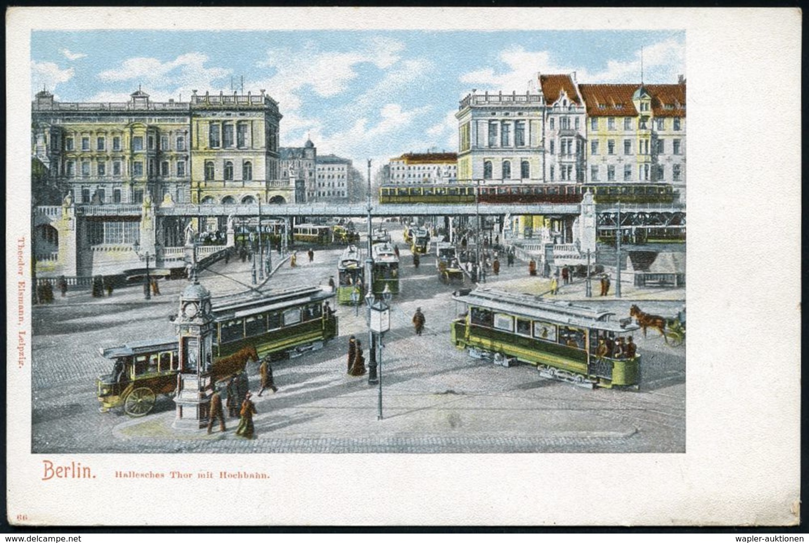 UNTERGRUNDBAHN /U-BAHN : Berlin-Kreuzberg 1905/15 U-Bahnhof Hallesches Tor, 10 Verschiedene Color-Foto-Ak. , Meist Gebr. - Eisenbahnen