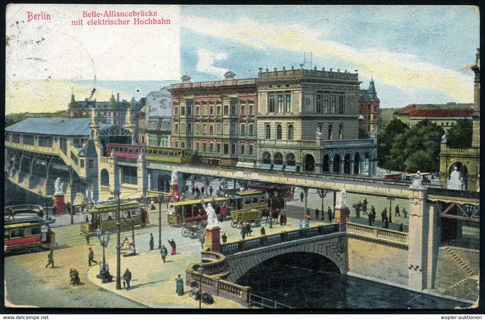 UNTERGRUNDBAHN /U-BAHN : Berlin-Kreuzberg 1905/15 U-Bahnhof Hallesches Tor, 10 Verschiedene Color-Foto-Ak. , Meist Gebr. - Trains