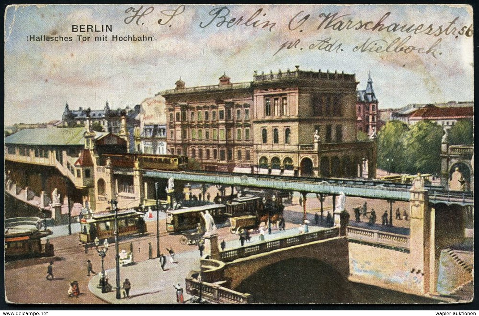 UNTERGRUNDBAHN /U-BAHN : Berlin-Kreuzberg 1905/15 U-Bahnhof Hallesches Tor, 10 verschiedene Color-Foto-Ak. , meist gebr.