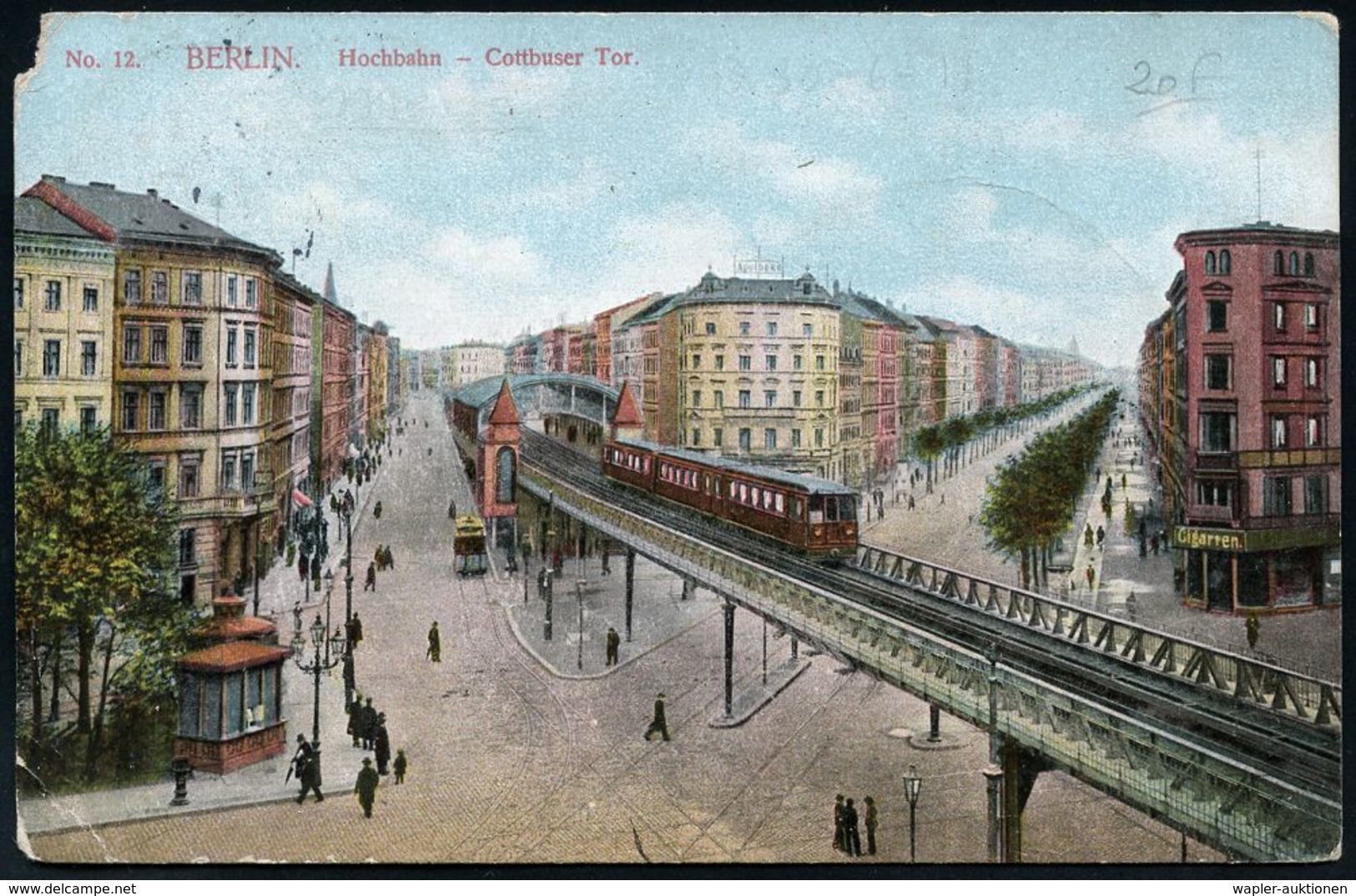UNTERGRUNDBAHN /U-BAHN : Berlin-Kreuzberg 1902/11 U-Bahnhof Cottbuser Tor, 8 Verschiedene S/w.- U. Color-Foto-Ak. , Meis - Trains