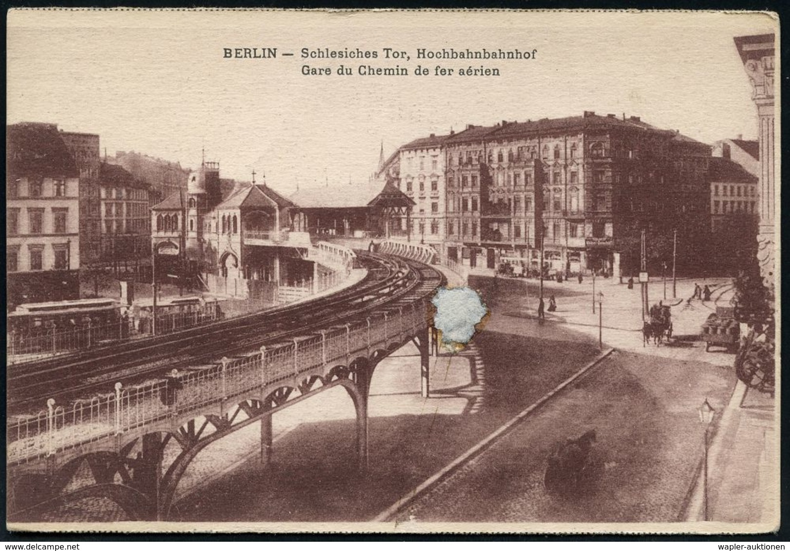 UNTERGRUNDBAHN /U-BAHN : Berlin-Kreuzberg 1902/22 U-Bahnhof Schlesisches Tor, 5 Verschiedene S/w.- U. Color-Ak. , Meist  - Trains