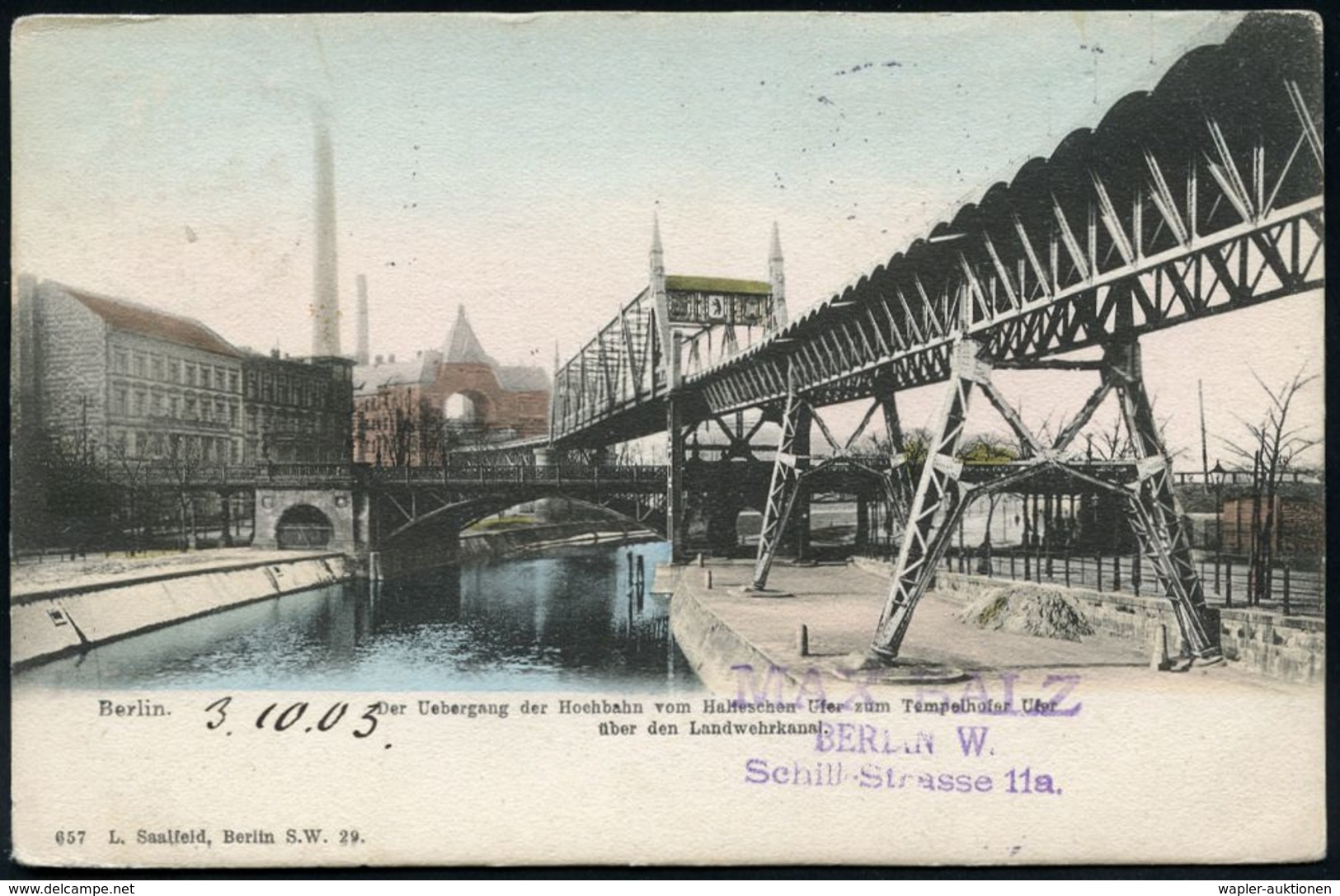 UNTERGRUNDBAHN /U-BAHN : Berlin-Kreuzberg 1905/19 U-Bahn Landwehrkanal/Anhalter Bhf., 14 verschiedene Color-Foto-Ak. , m