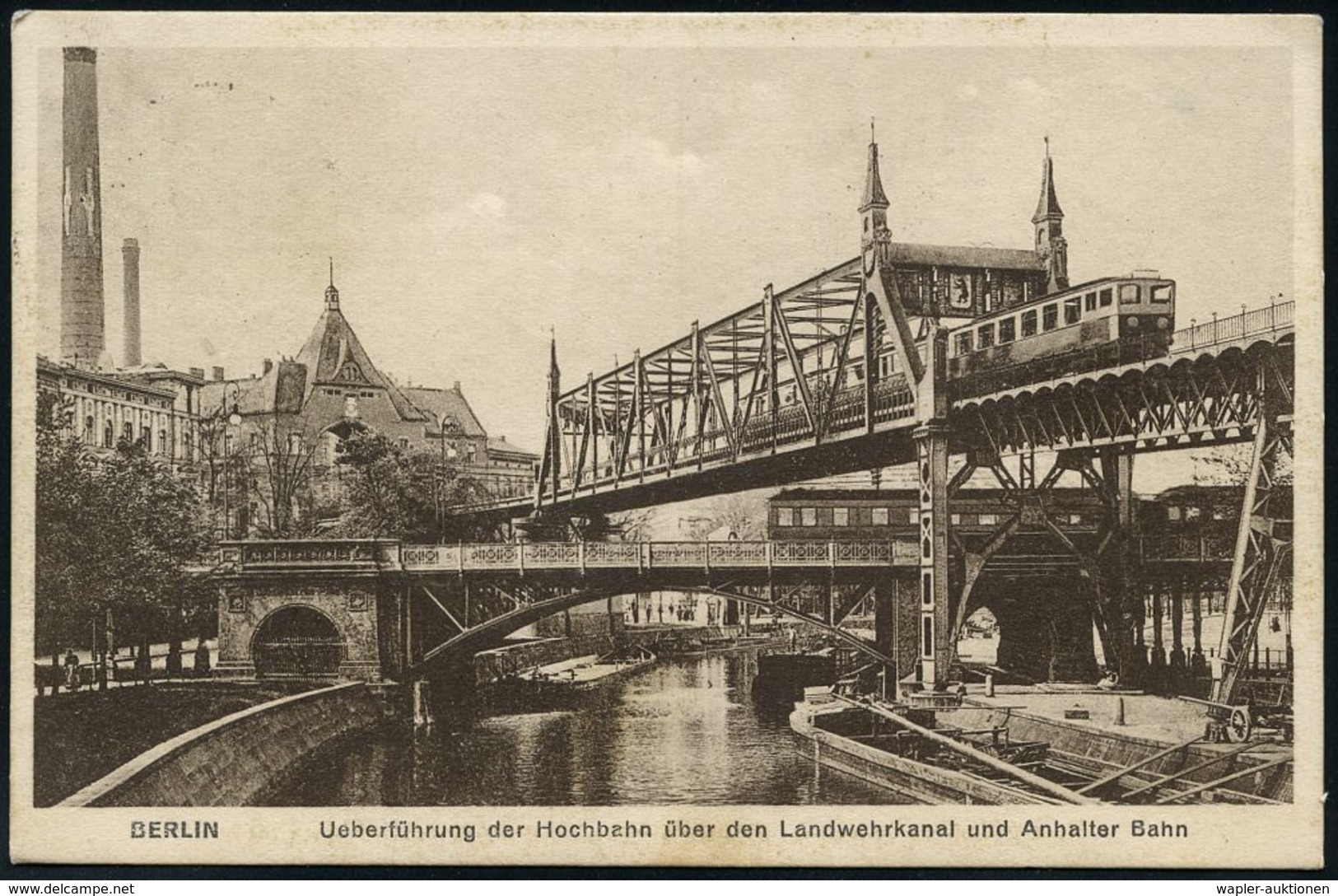 UNTERGRUNDBAHN /U-BAHN : Berlin-Kreuzberg 1909/28 U-Bahn Landwehrkanal/ Anhalter Bhf., 10 Verschiedene Color-Foto-Ak. ,  - Eisenbahnen