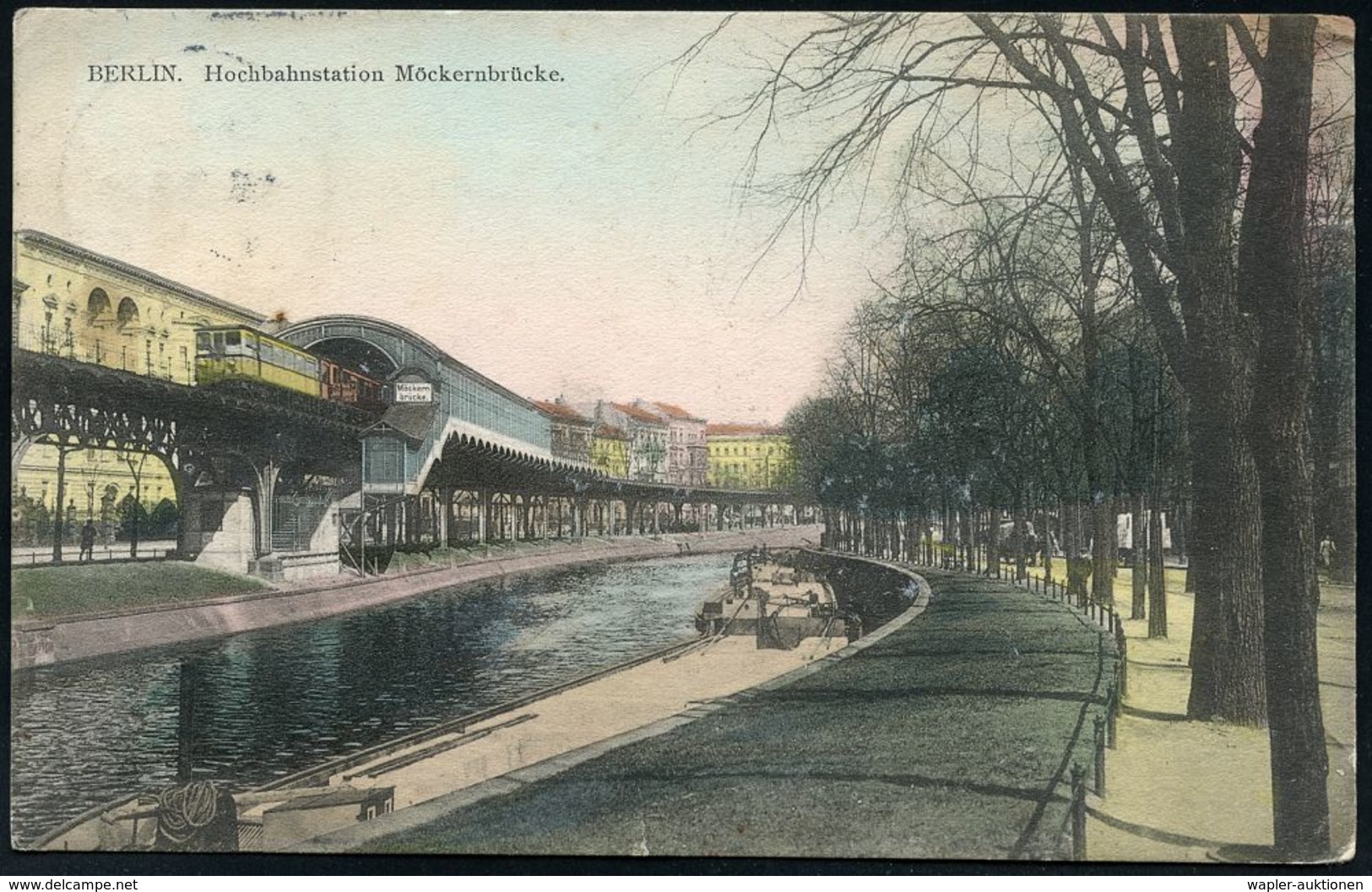 UNTERGRUNDBAHN /U-BAHN : Berlin-Kreuzberg 1909/10 U-Bahnhof Möckernbrücke, 5 Verschiedene, Meist Color-Foto-Ak. , Meist  - Trains