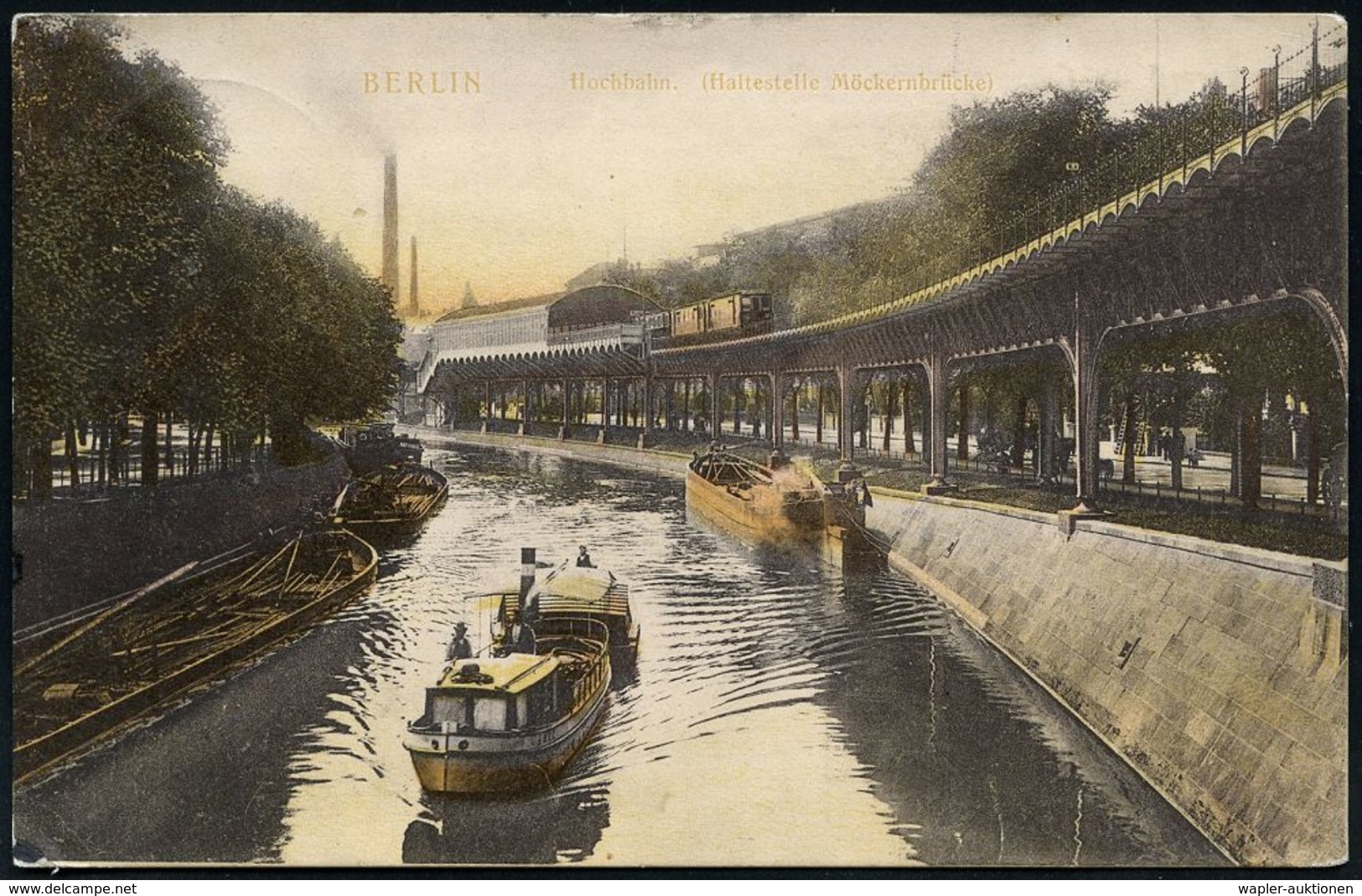 UNTERGRUNDBAHN /U-BAHN : Berlin-Kreuzberg 1902/11 U-Bahnhof Möckernbrücke, 7 Verschiedene S/w.- U. Color-Foto-Ak. , Teil - Eisenbahnen