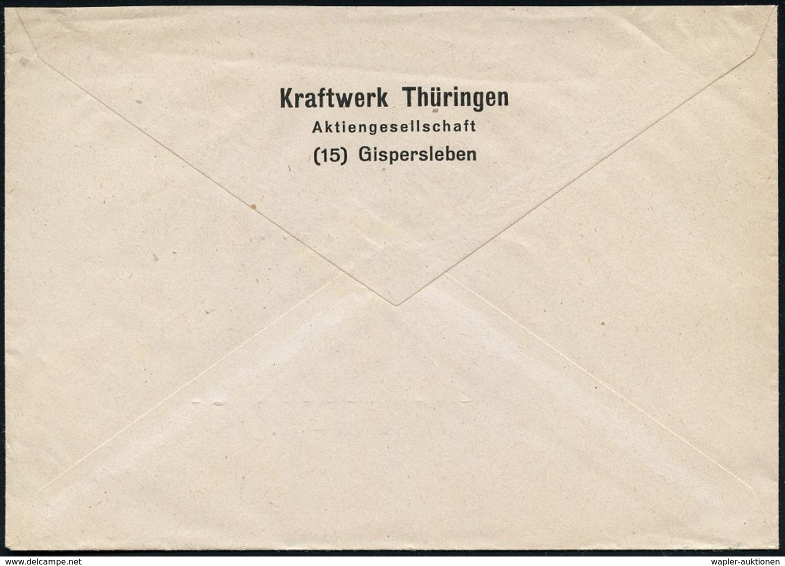 KRAFTWERKE / ENERGIEERZEUGUNG : GISPERSLEBEN/ Kraftwerk Thüringen/ AG/ Gispersleben 1946 (10.5.) Aptierter AFS Francotyp - Other & Unclassified