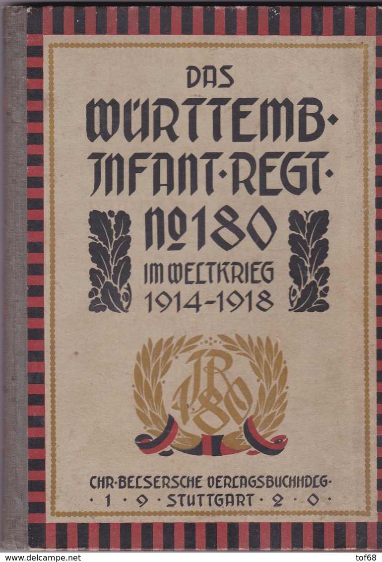 Das Württembergische Infanterie Regiment Nr 180 Im Weltkrieg 1914 1918 - Duits