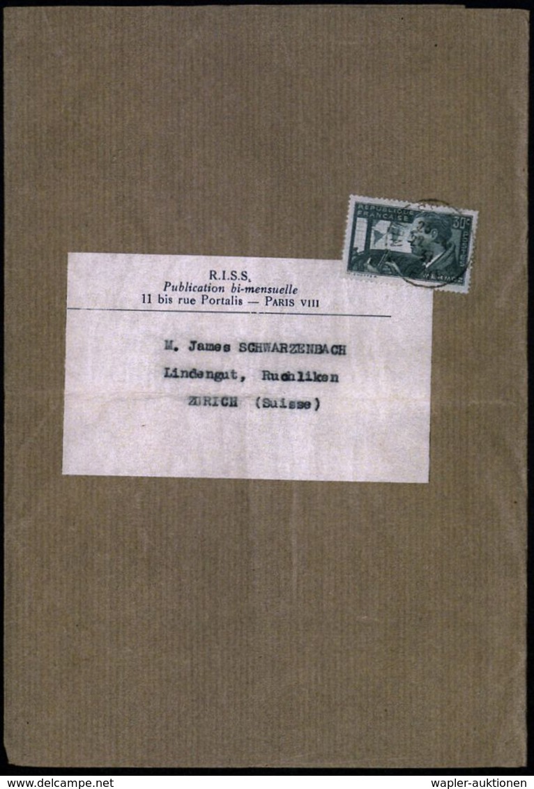 LUFTFAHRT-PIONIERE / PIONIER-FLÜGE : FRANKREICH 1935 (22.4.) 30 C. "1. Todestag J. Mermoz", EF , Sauber Gest. A. Zeitung - Other (Air)