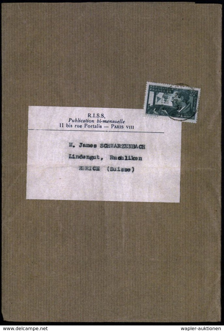 LUFTFAHRT-PIONIERE / PIONIER-FLÜGE : FRANKREICH 1935 (22.4.) 30 C. "1. Todestag J. Mermoz", EF , Sauber Gest. A. Zeitung - Autres (Air)