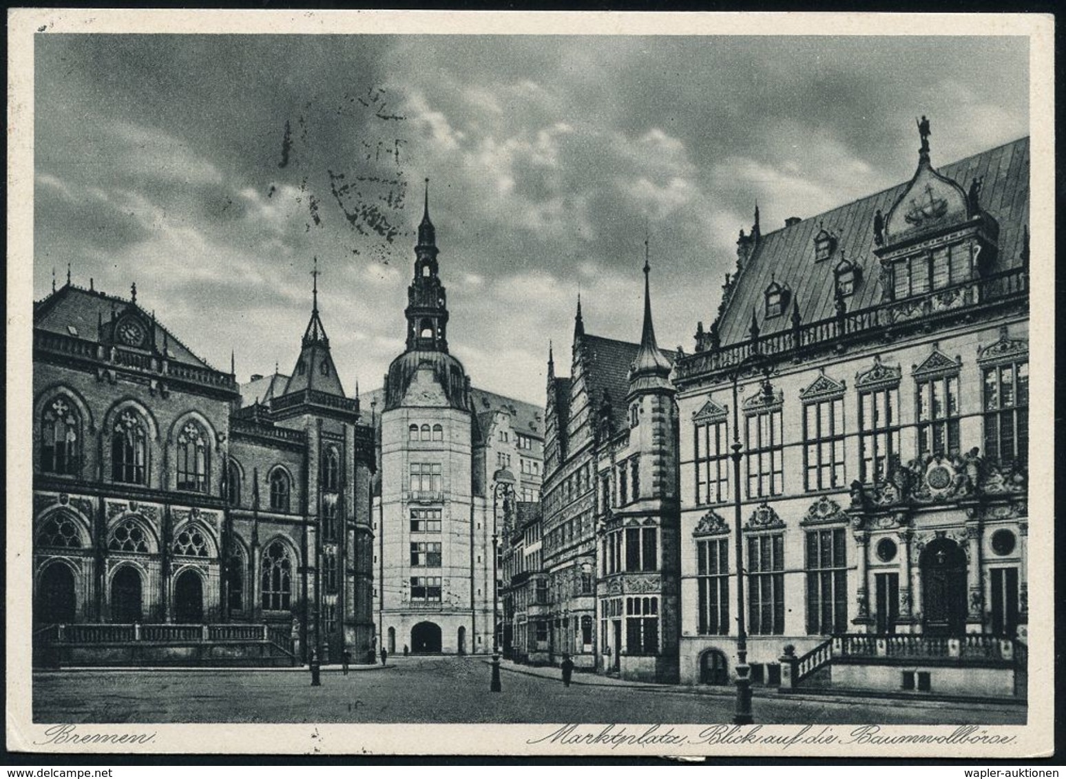 DEUTSCHE FLUGBESTÄTIGUNGSSTEMPEL : Dresden /  Bremen 1929 (22.5.) Roter Ra.2: Mit Luftpost Befördert/ Luftpostamt Dresde - Other (Air)